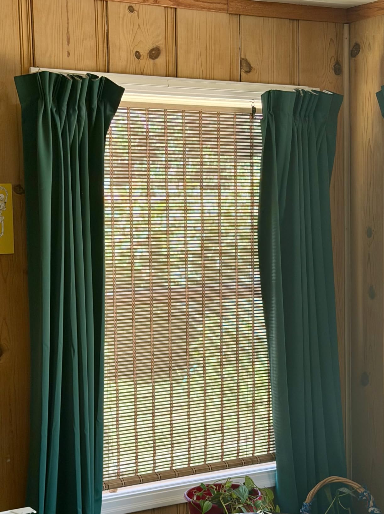 Bamboo Blinds for Interior Windows, Custom Bamboo Shades | Roller Shades for Indoor Window and Outdoor Patio, Easy to Install for Decks, Porches & Backyards customer photo 2