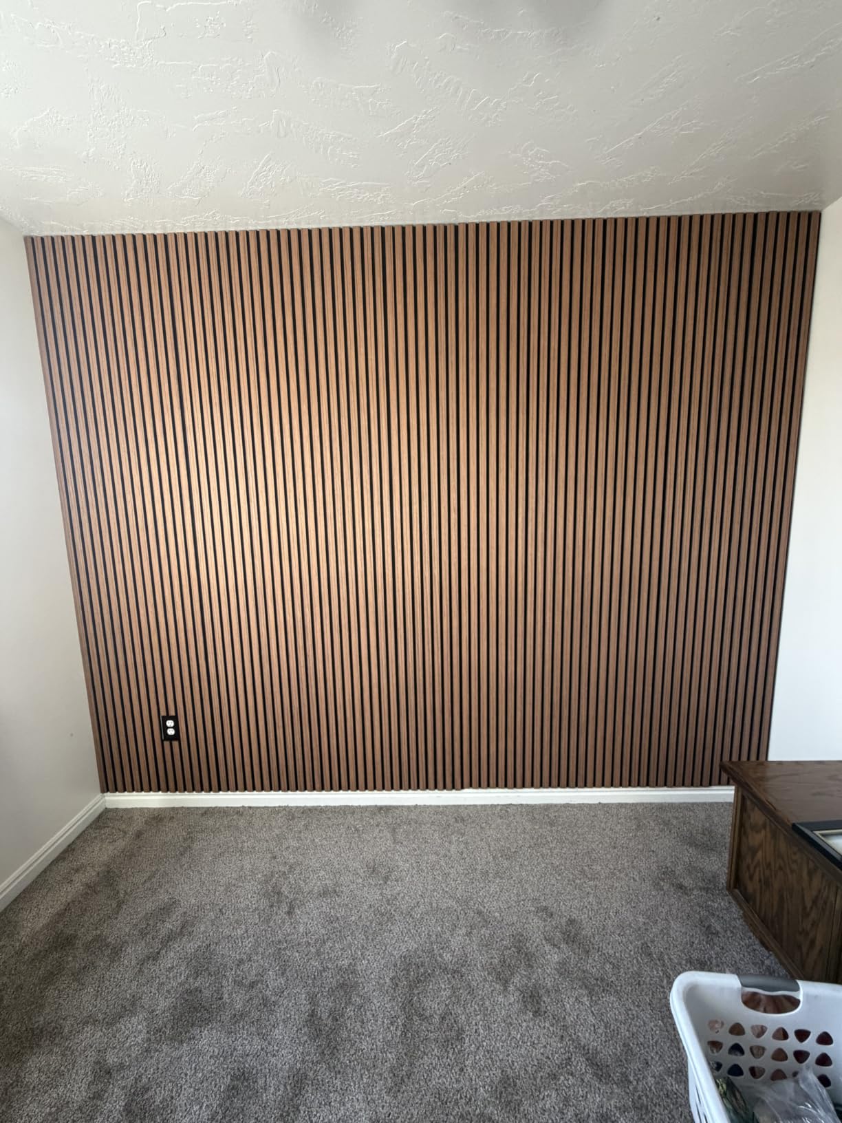 Avana Acoustic Wood Wall Panels - 93.2x11.25 Inch White Oak Acoustic Panels, 4 PCs customer photo 2