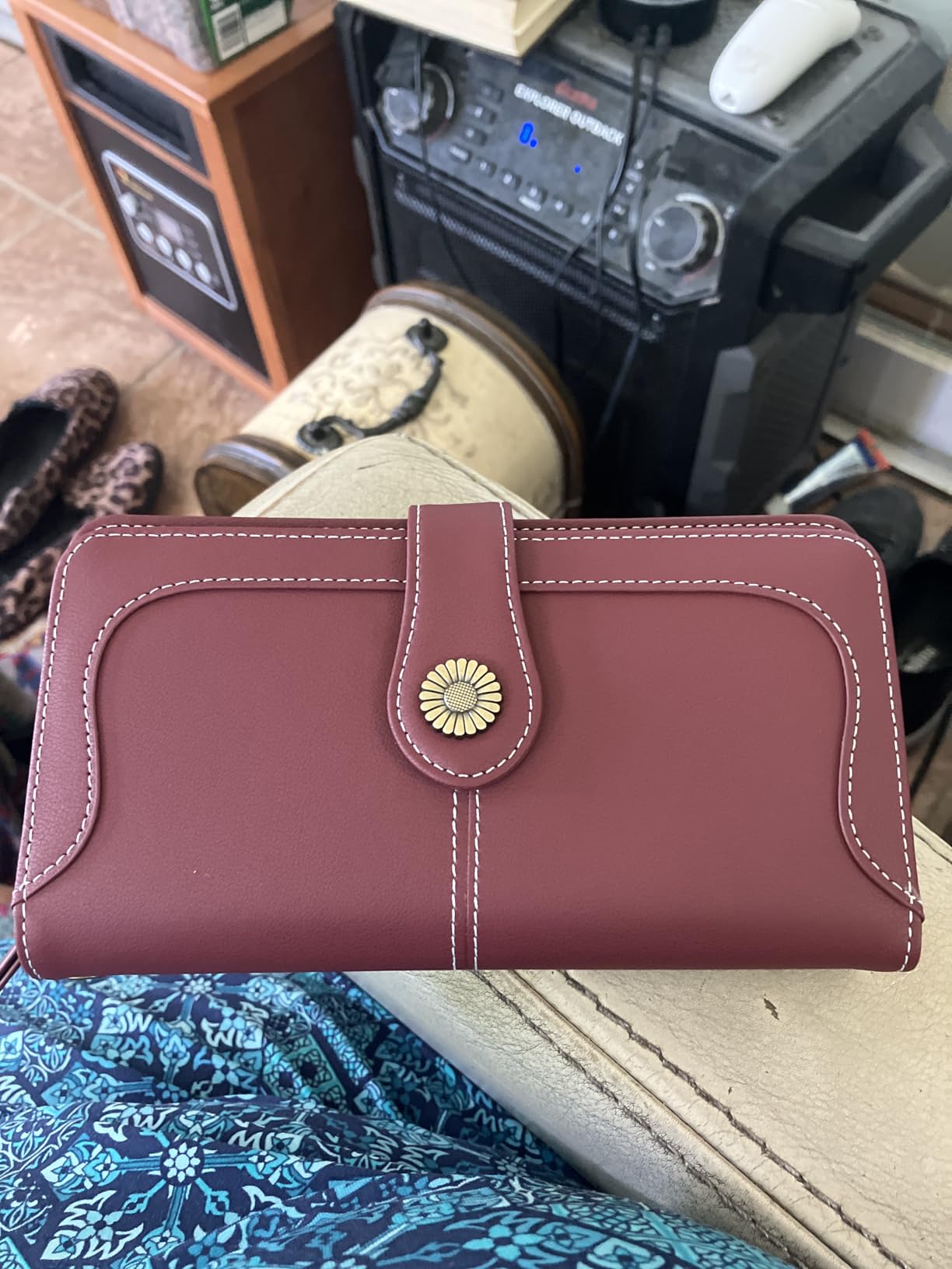 Wallets for Women Trifold Wristlet Wallets Large Capacity RFID Blocking Ladies Purse Credit Card Holder customer photo 1