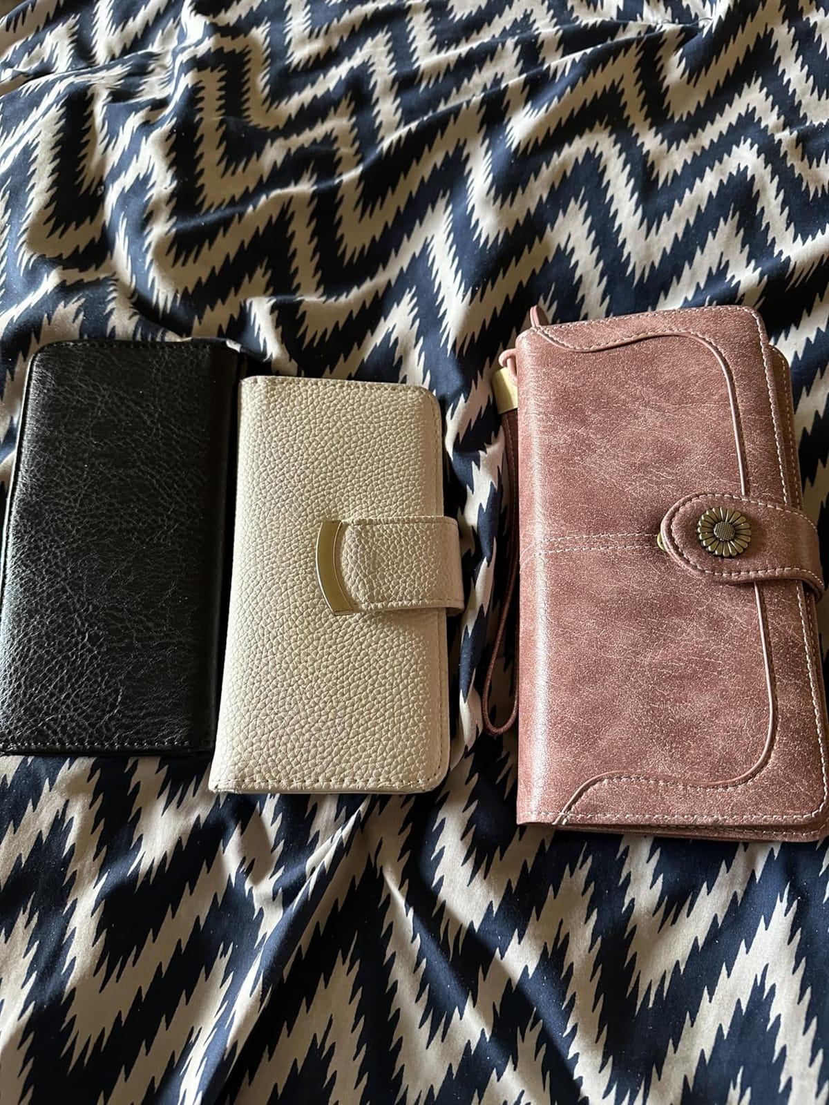 Wallets for Women Trifold Wristlet Wallets Large Capacity RFID Blocking Ladies Purse Credit Card Holder customer photo 2