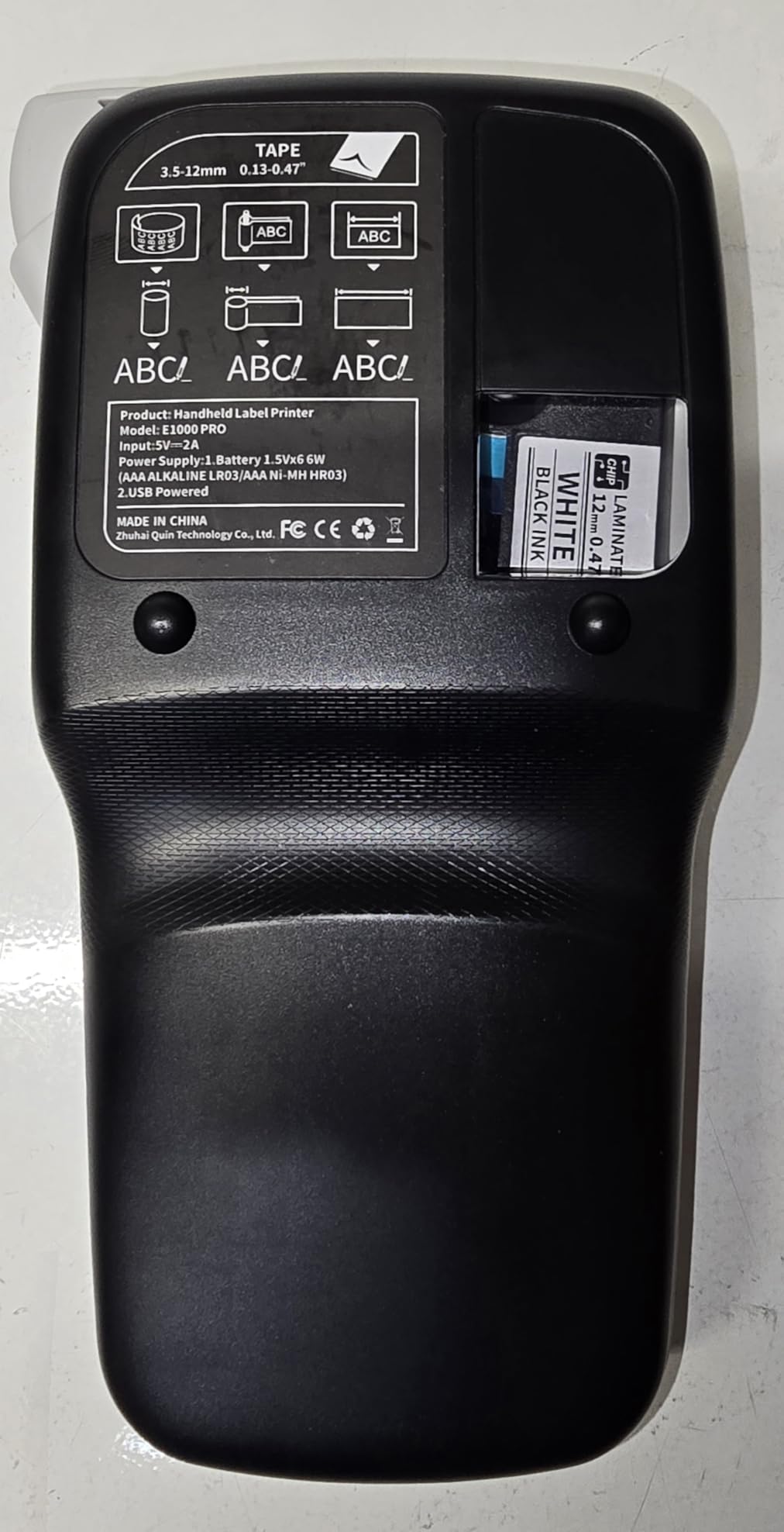 Label Maker Machine with Tape, Heat Shrink Label Maker Waterproof-Labels | 12mm Wire Cable Label Maker, VolenGo E1000 Labeler Machine with Tape Laminated, Handheld Labeling Maker for Industrial Office customer photo 1