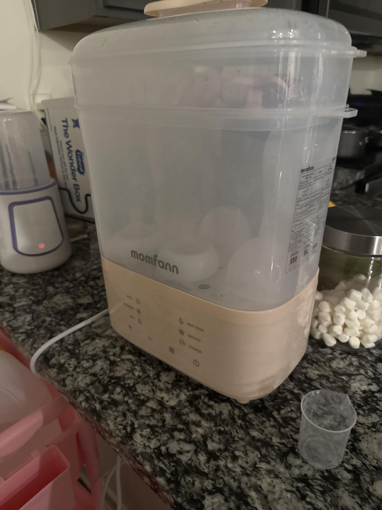 MOMFANN Bottle Sterilizer and Dryer & Bottle Warmer for Breastmilk, Thaw | All-in-One Electric Steam Sterilizer Bottle Sanitizer for Baby Bottles, Pump Parts Accessories customer photo 1
