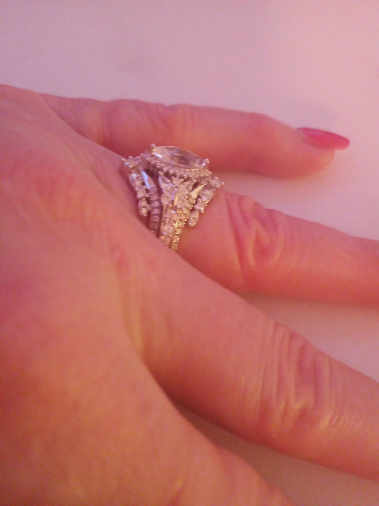 Sterling Silver Birthstone Rings for Women Butterfly Promise Ring customer photo 1
