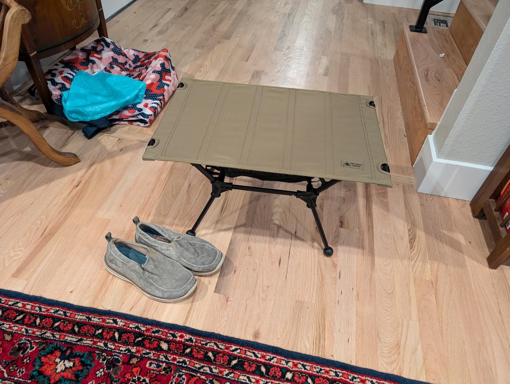 ONETIGRIS Dipper Camping Table, Lightweight Portable Folding Table with Mesh Storage Net, High/Low Options, Ideal for Camping, Hiking, Tailgating, Beach, Picnic, Travel, Backyard customer photo 2