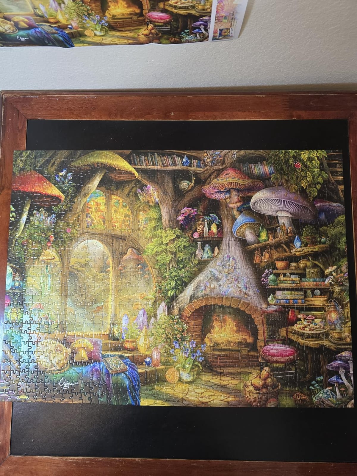 Aimee Stewart Merry Mushroom Cottage - 1000 Piece Puzzle | Made in USA, Recycled Board, Includes Poster, Giftable, Frameable Art customer photo 1