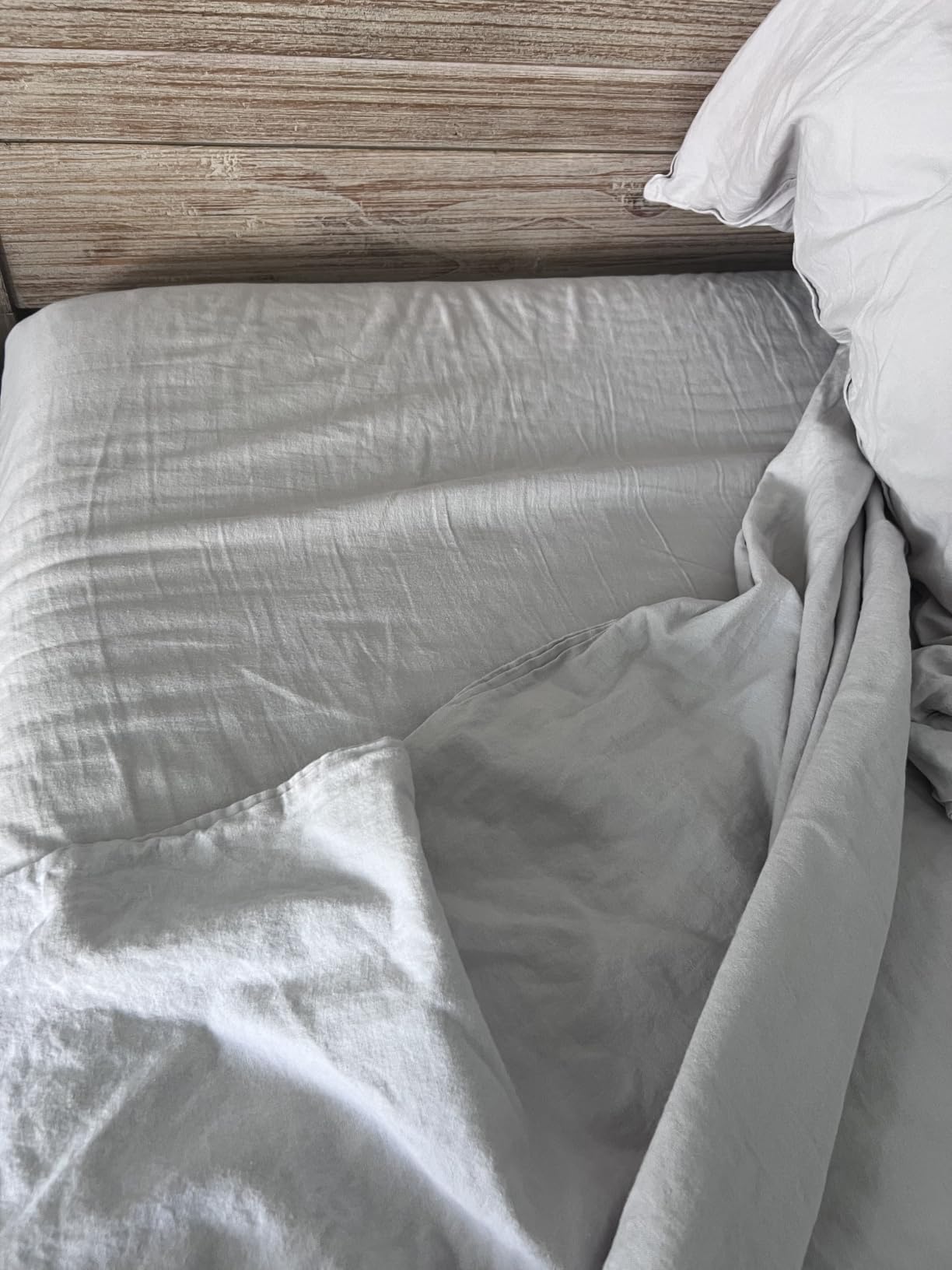 100% Organic Linen Sheets Queen Size Bed Sheets for Hot Sleepers | French Flax from Normandy, 4Pcs Breathable & Durable Natural Linen Sheet Set with 16 Inch Deep Pocket customer photo 2