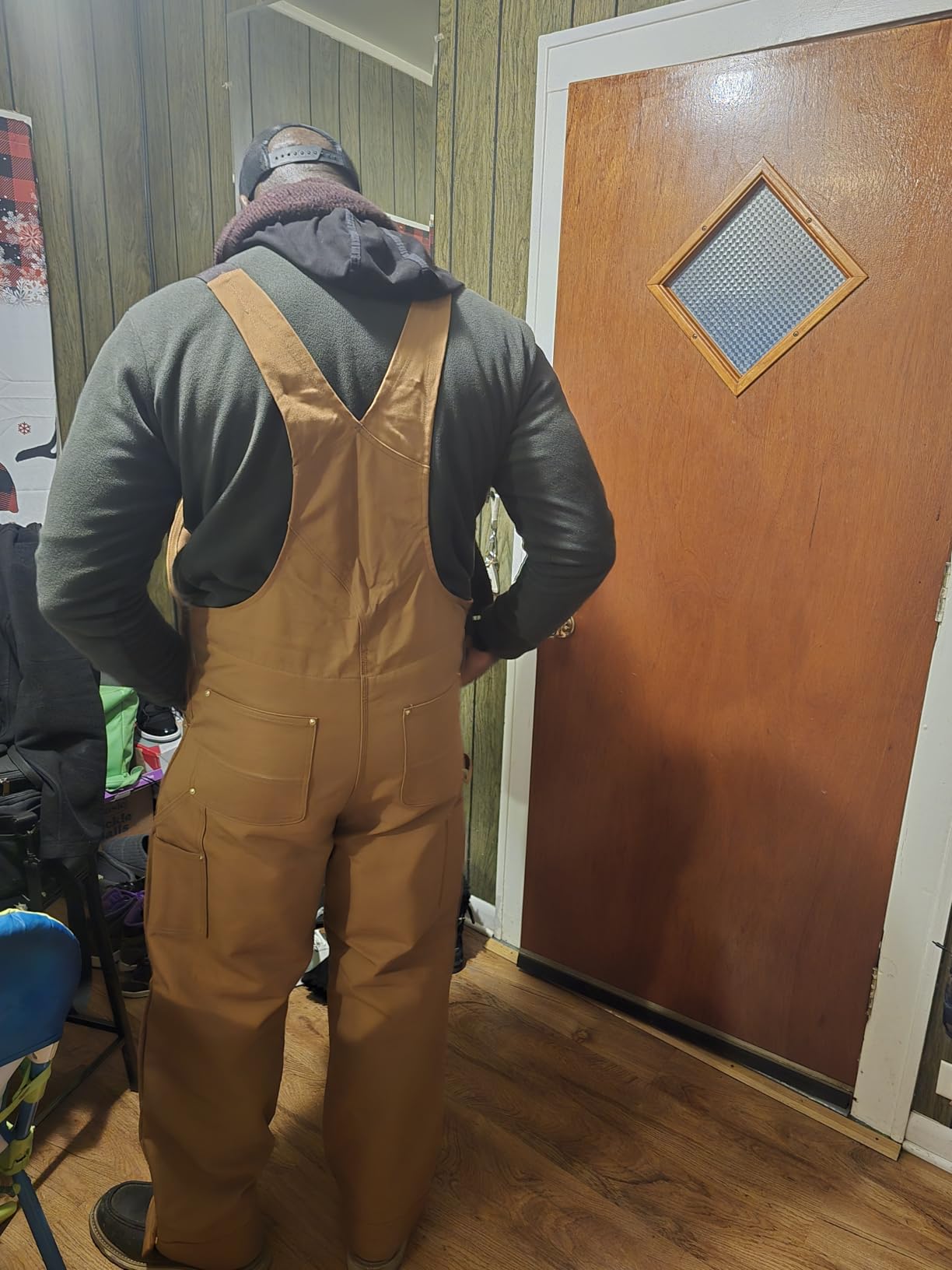 Carhartt Men's Firm Duck Insulated Bib Overall customer photo 1