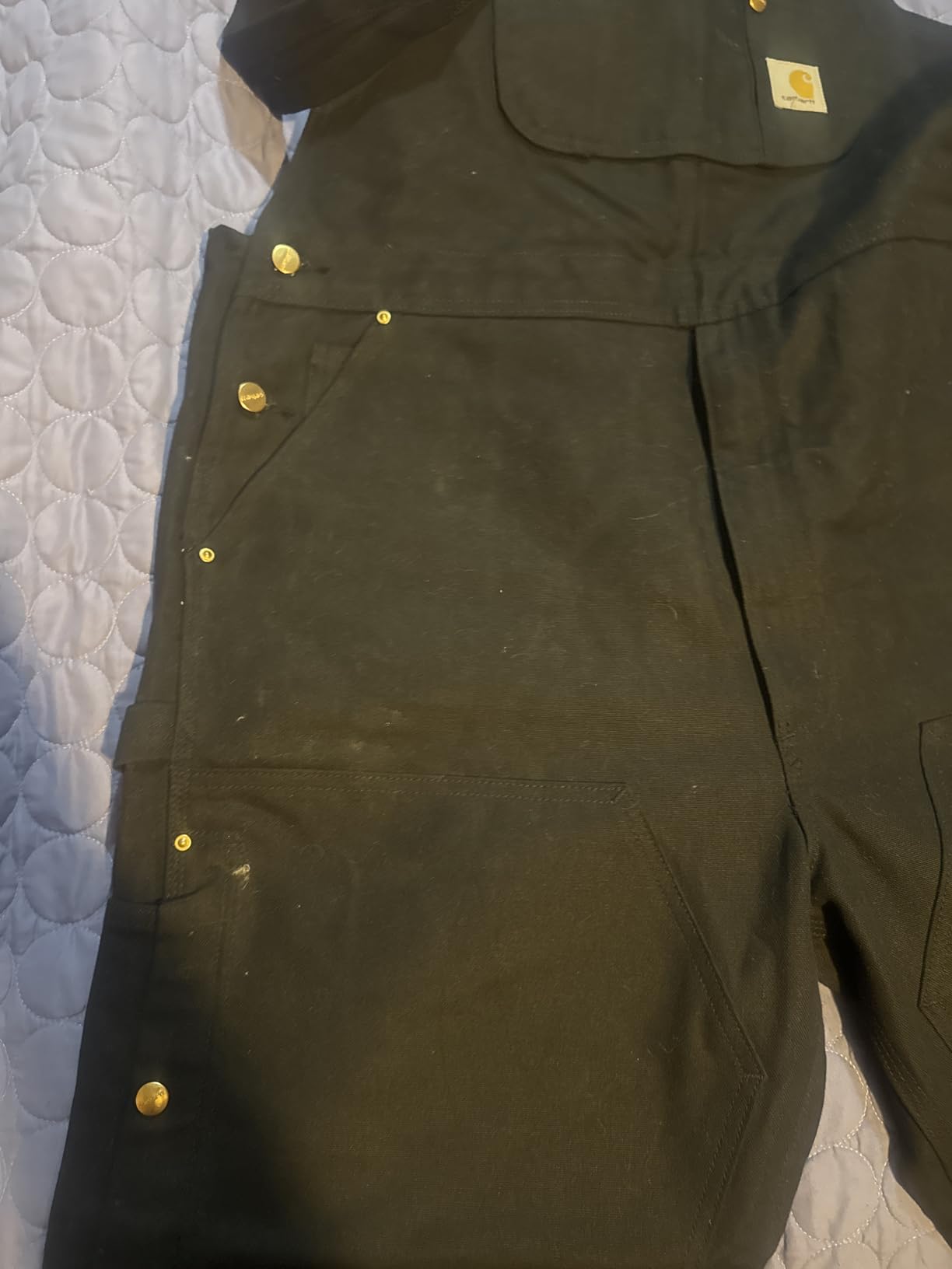 Carhartt Men's Firm Duck Insulated Bib Overall customer photo 2