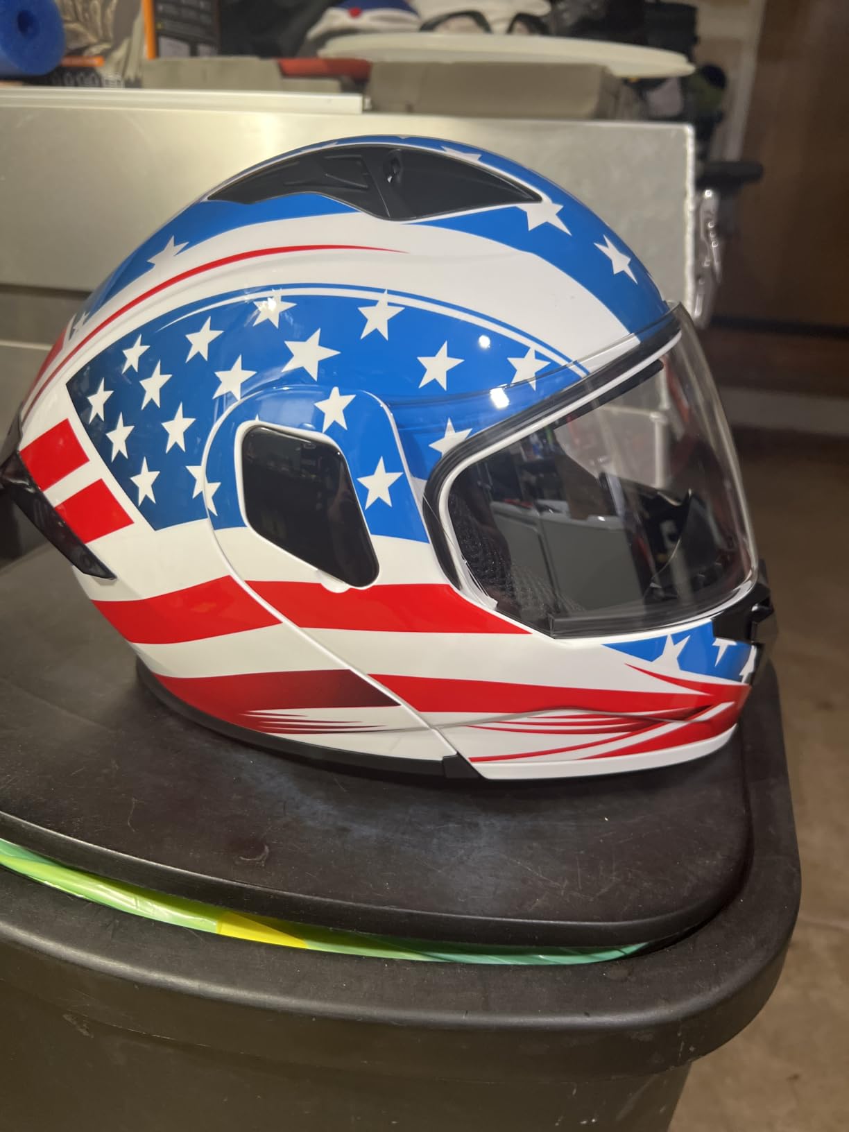 Modular Flip up Motorcycle Helmets for Men Women, DOT Approved | Dual Visor Full Face Helmet for Adult Ebike Moto ATV UTV Snowmobile ADV Cruiser Four Wheeler Street Bike with Gloves Mask customer photo 2