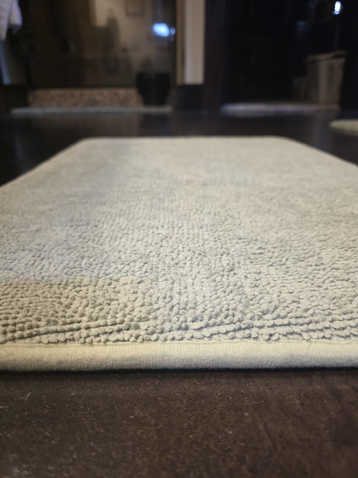 OLANLY Thick Memory Foam Bathroom Rugs 30x20, Soft Absorbent Bath Mat, Grey | Quick Dry Bath Rugs, Non-Slip Carpet, Machine Washable Mats for Bathroom Floor, Tub and Shower, Home Decor Accessories customer photo 1