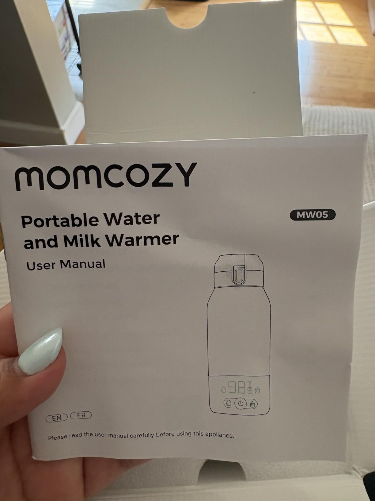 Momcozy Portable Bottle Warmer for Breast Milk, Baby Travel Essentials | Fast Heating with Nutrients Preserved, Precise Temp Control, Dual Heating Modes for Breast Milk & Water, 17OZ Large Capacity customer photo 1