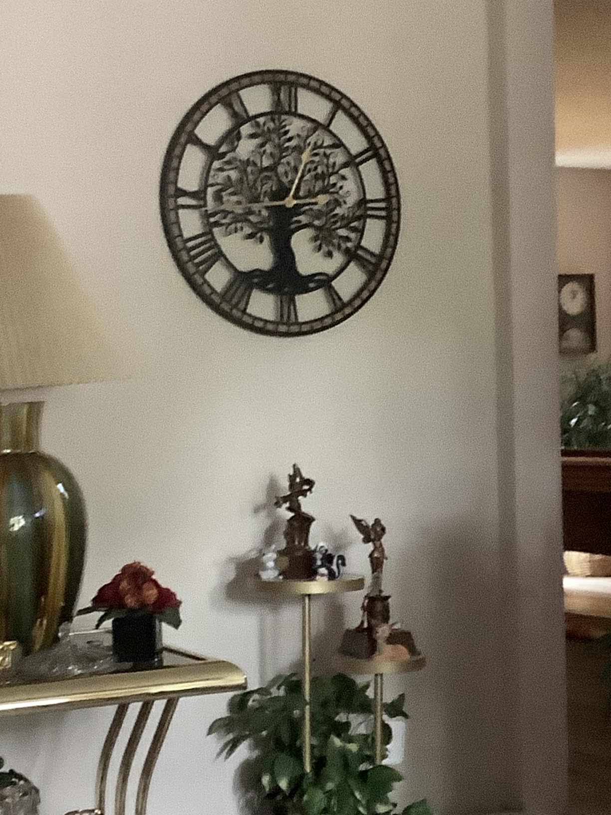 Micasso Large Wall Clock Decorative: 24 Inch Tree of Life Battery Operated | Modern Farmhouse Metal Wood Frame - Roman Numeral Clocks for Living Room/Home Office/Bedroom customer photo 1