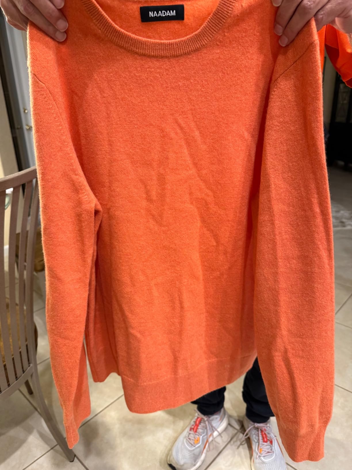 NAADAM Men's The Original Cashmere Crewneck Sweater customer photo 2