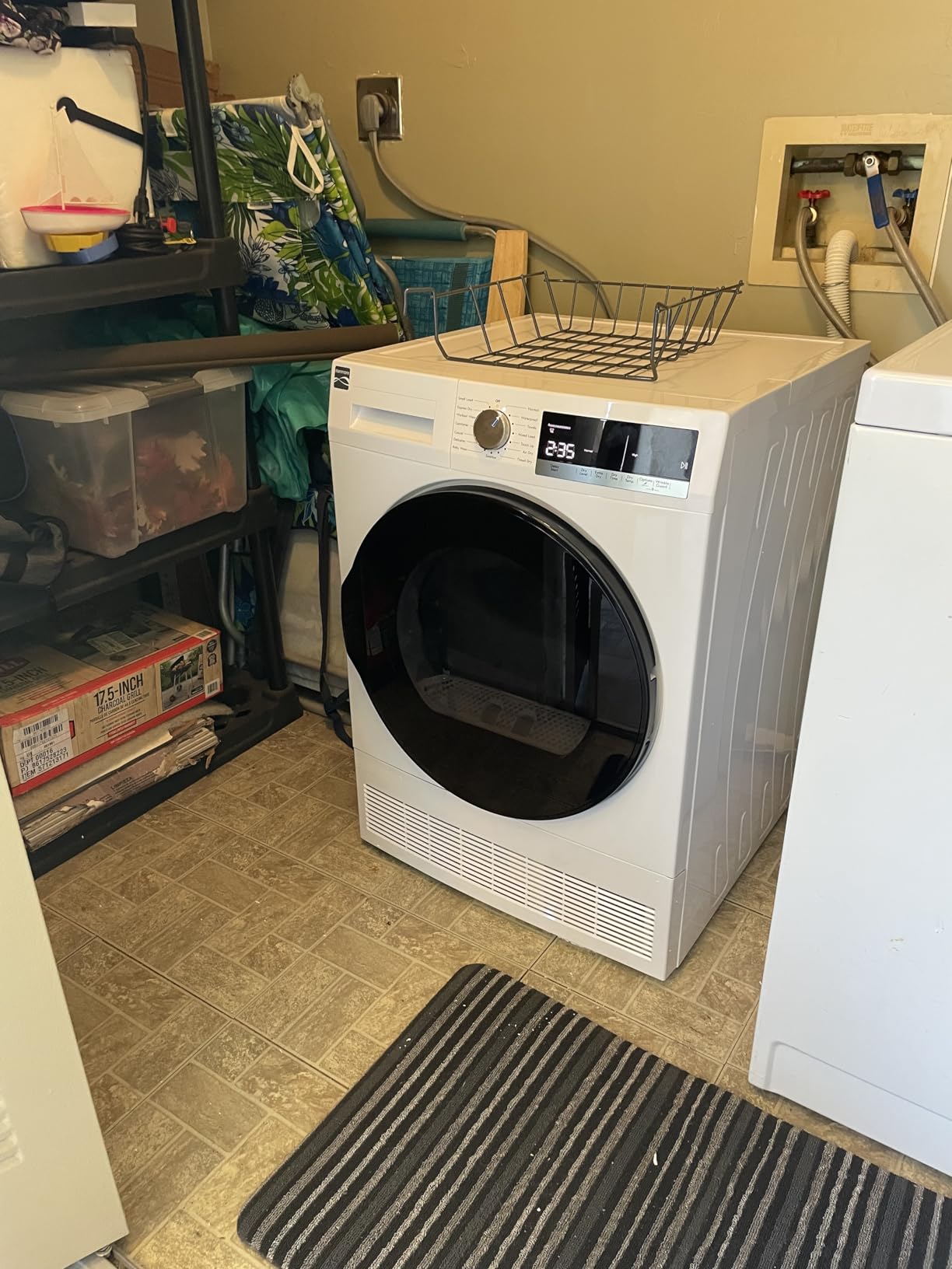 Kenmore 4.0 cu. ft. Ventless Condensing Electric Dryer - White | Compact Front Load Dryer - Wrinkle Guard to Reduce Wrinkles & Static - Smart Sensor Drying - ENERGY STAR Certified customer photo 1