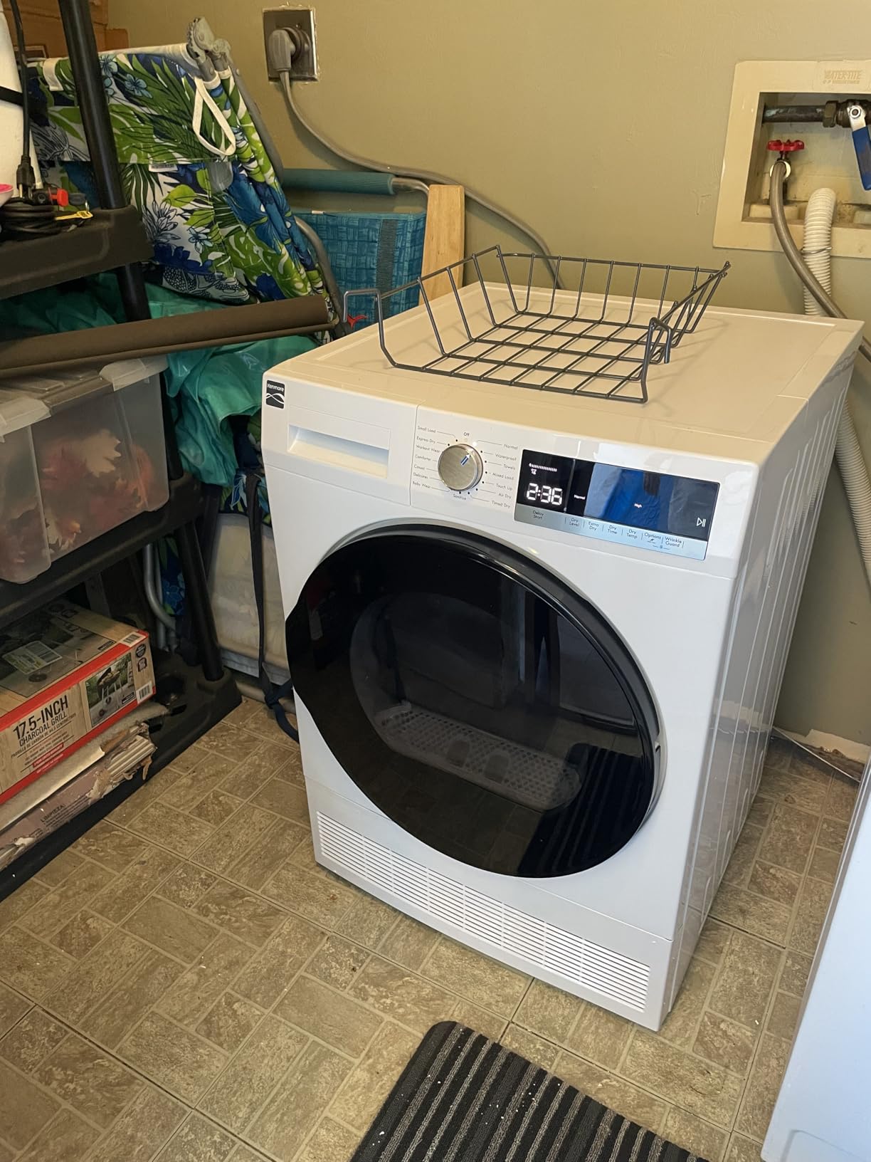 Kenmore 4.0 cu. ft. Ventless Condensing Electric Dryer - White | Compact Front Load Dryer - Wrinkle Guard to Reduce Wrinkles & Static - Smart Sensor Drying - ENERGY STAR Certified customer photo 2