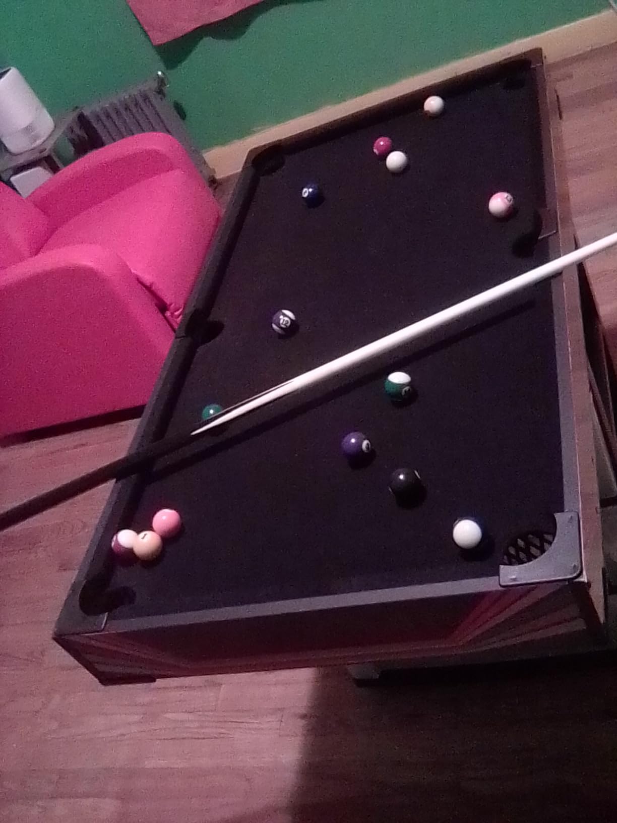 Best Choice Products Tabletop Billiard Table, Pool Game Table for Living Room, Game Room w/ 2 Cue Sticks, Ball Set, Storage Bag customer photo 2