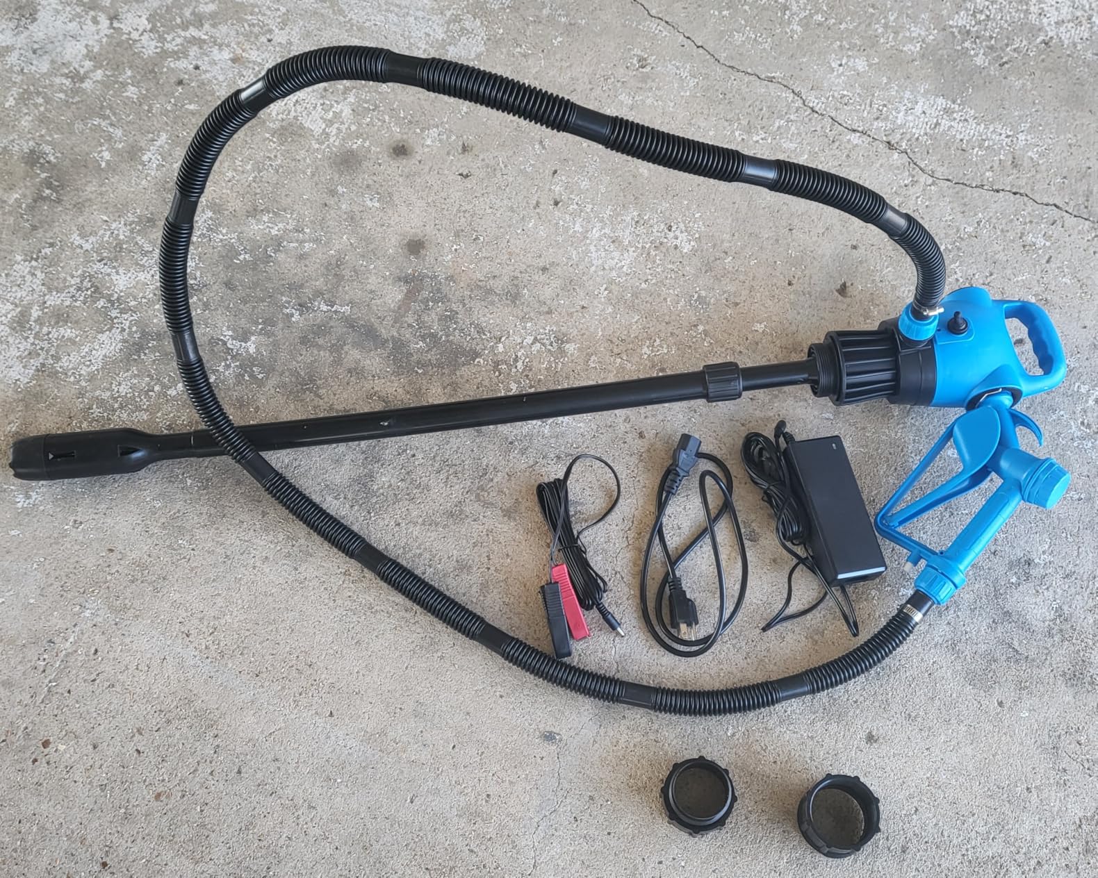 Electric Drum Barrel Pump with 120V AC/12V DC Power, 55 Gallon Drum Pump with Built-in 2-Inch Bung Adapter, 5 Gallons Per Minute Flow Rate, for DEF, Diesel, Water, Antifreeze customer photo 1