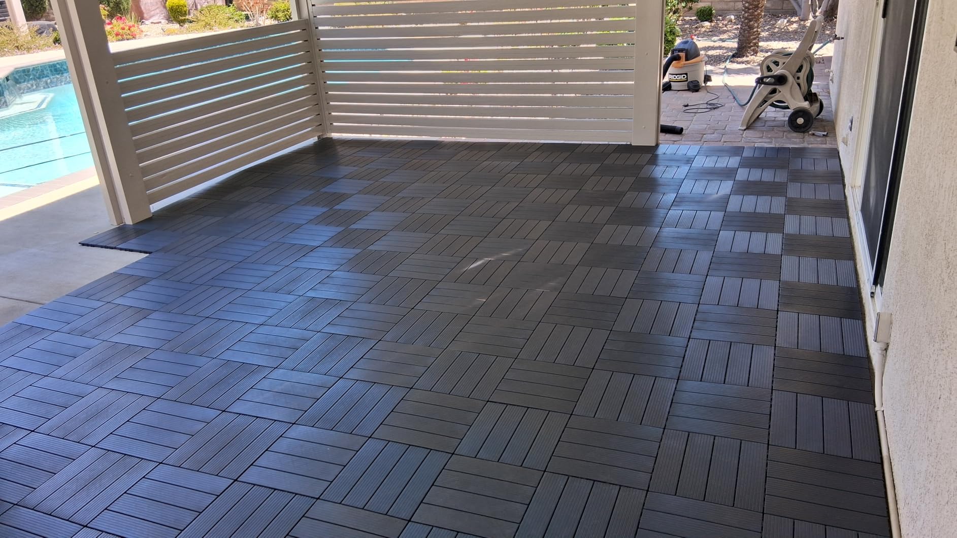 VEVOR 54 sq. ft Plastic Interlocking Deck Tiles, 54 Pack, 12