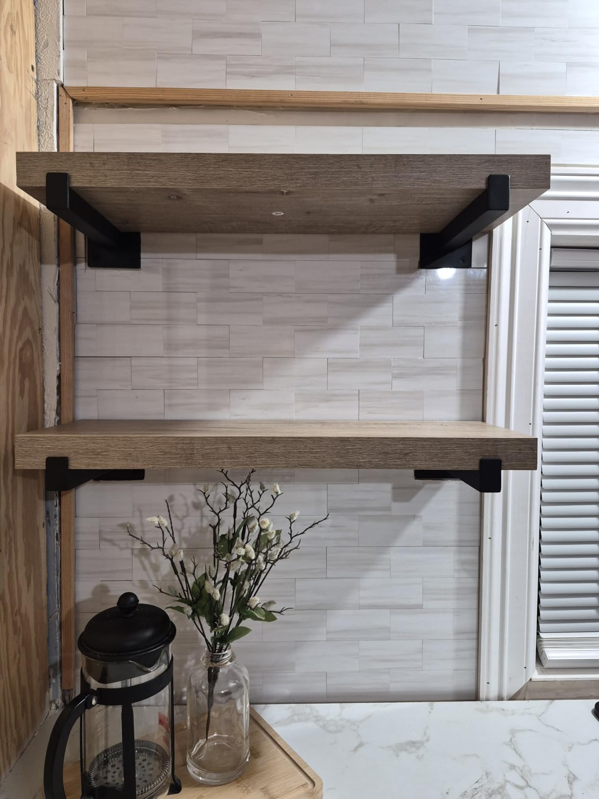 STICKGOO 20-Sheet Subway Tile Peel and Stick Backsplash, Seamless Design Matte Dolomite Kitchen Backsplash Wall Tiles customer photo 2