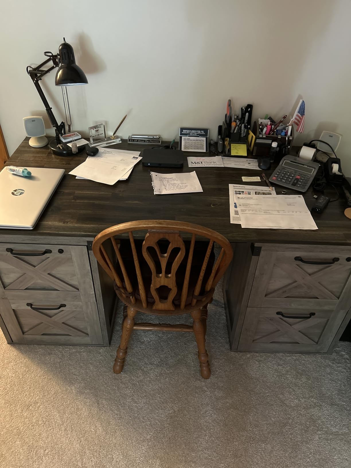 Howizz 55 x 28 in. Solid Wood Table Top, Teak Stained Acacia Desktop for Standing Desk/Office Tabletop/Countertop, 0.7in. Thick customer photo 1