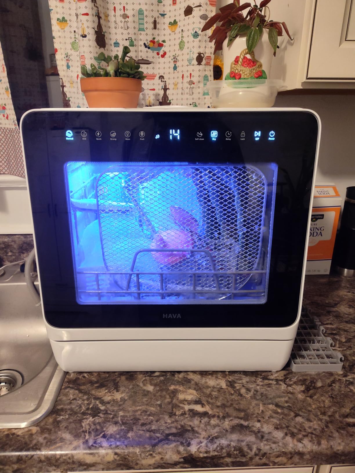 Countertop Dishwasher with Water Softener & Enhanced Energy Efficiency | Portable Dishwasher with 8 Wash Programs, Child Lock & Delayed Start Function, 5L Built-In Water Tank, No Installation Needed customer photo 2