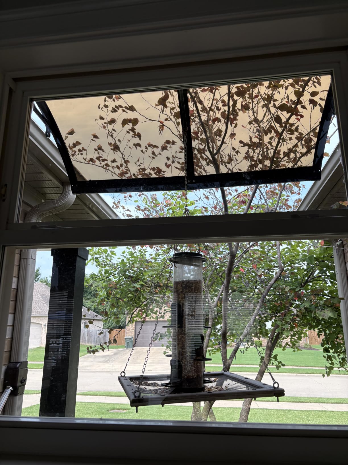 Awning for Door Entrance, Window Awnings Exterior with Aluminum Bracket Polycarbonate Board, Patio Balcony Porch, UV Rain Snow Protection Gray 60x100cm/24x39in customer photo 1