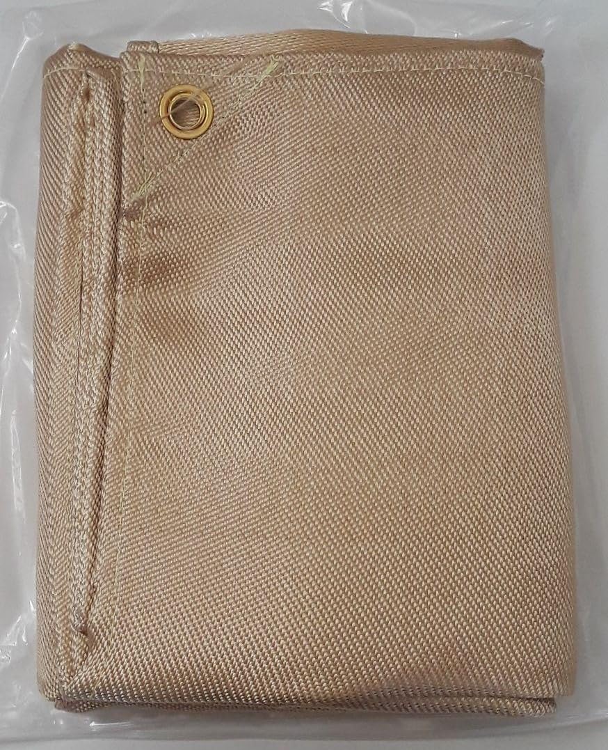 Heavy Duty Fiberglass Welding Blanket, Heat Resistant Blanket with Brass Grommets, Multi-Purpose Welding Mat for Grill, Smoker, Camping, Industrial Use (4x6 ft - 2 Pack) customer photo 2