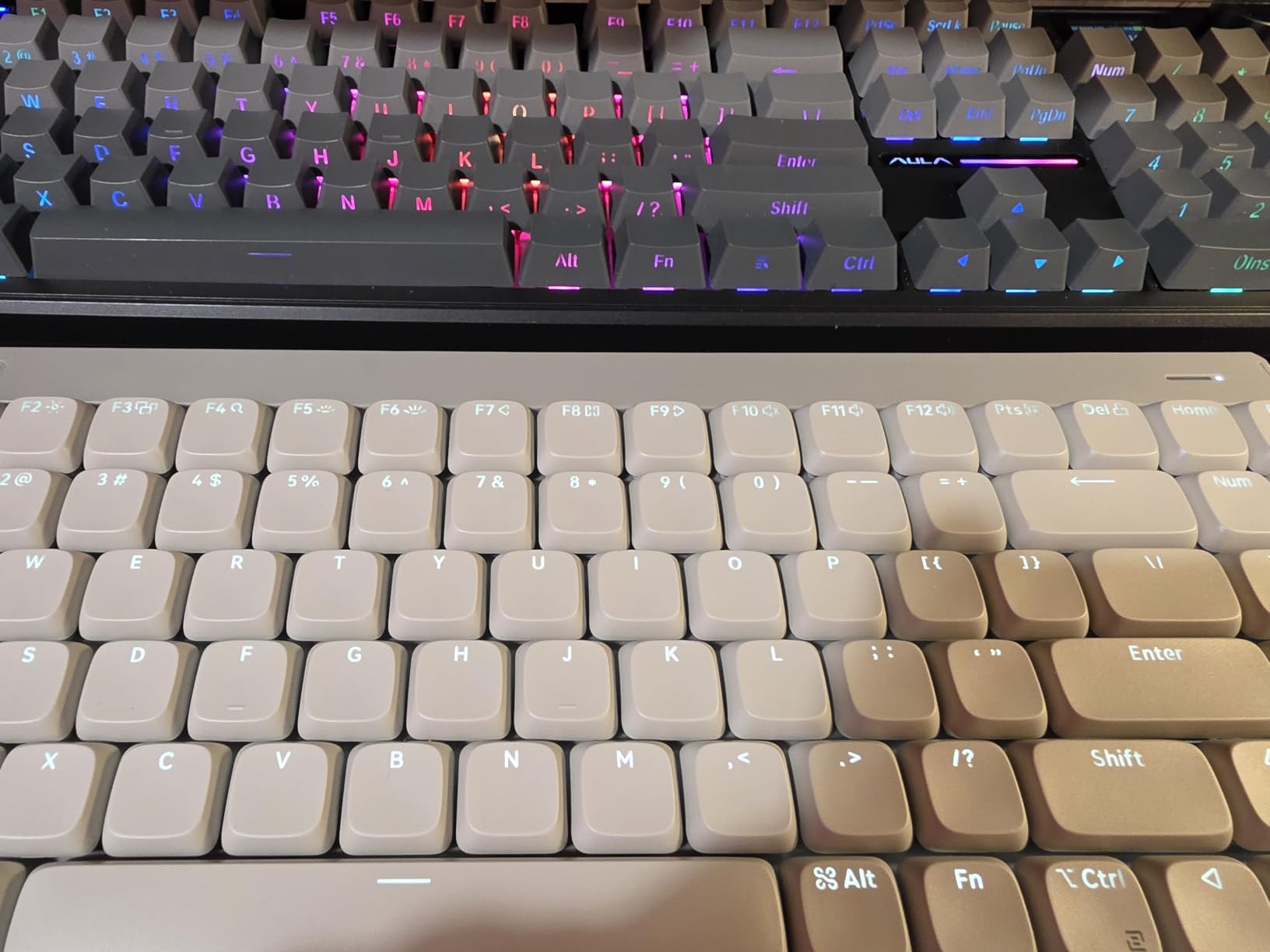 Lofree Flow Lite 100 Keys Low Profile Mechanical Keyboard, Swappable Rechargeable Wireless Keyboard with 2.4G Receiver, Bluetooth and Wired Connection for Windows, Mac/ Specter Linear Switches (Flamingo) customer photo 1