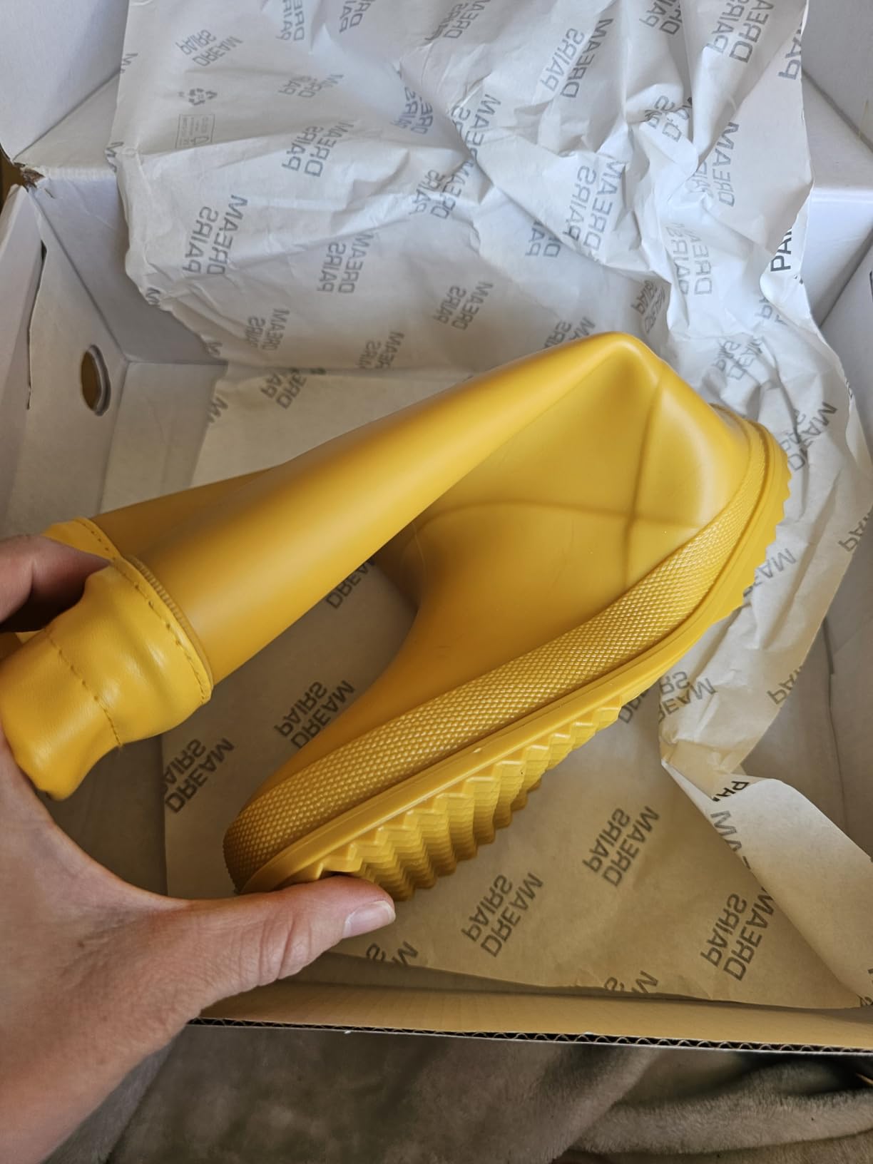 DREAM PAIRS Kids Waterproof Fleece Lined Rain Boots customer photo 1