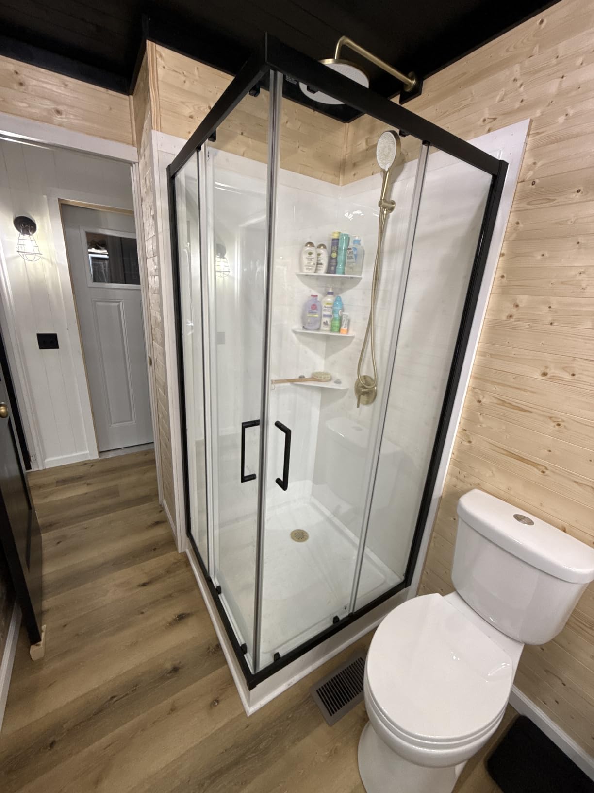 Corner Shower Door 36