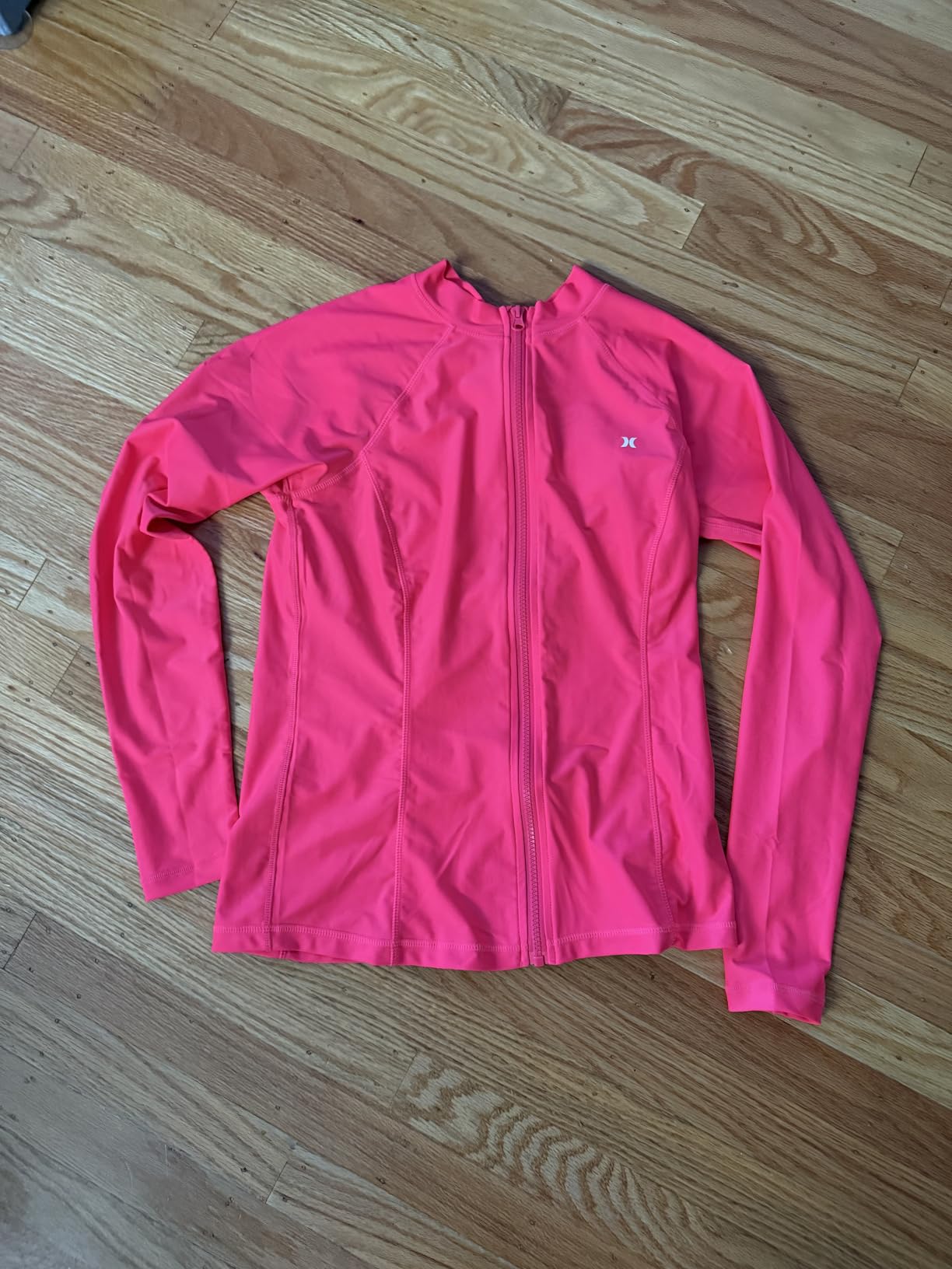 Hurley Women's Full-Zip Rash Guard, Long Sleeve UPF 50+ Swim Shirt Surf Top customer photo 1