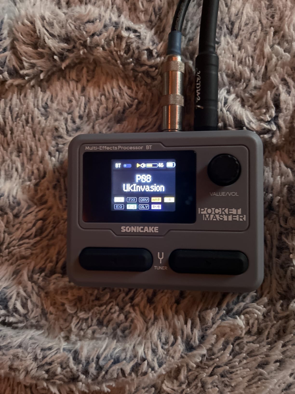 SONICAKE Pocket Master - Portable Multi Effects Pedal 100+ Effects | NAM A2/IR Support, Tuner, Amp Modeling, Stereo OTG USB Audio Interface, Rechargeable Guitar/Bass/Acoustic Effects Processor customer photo 1