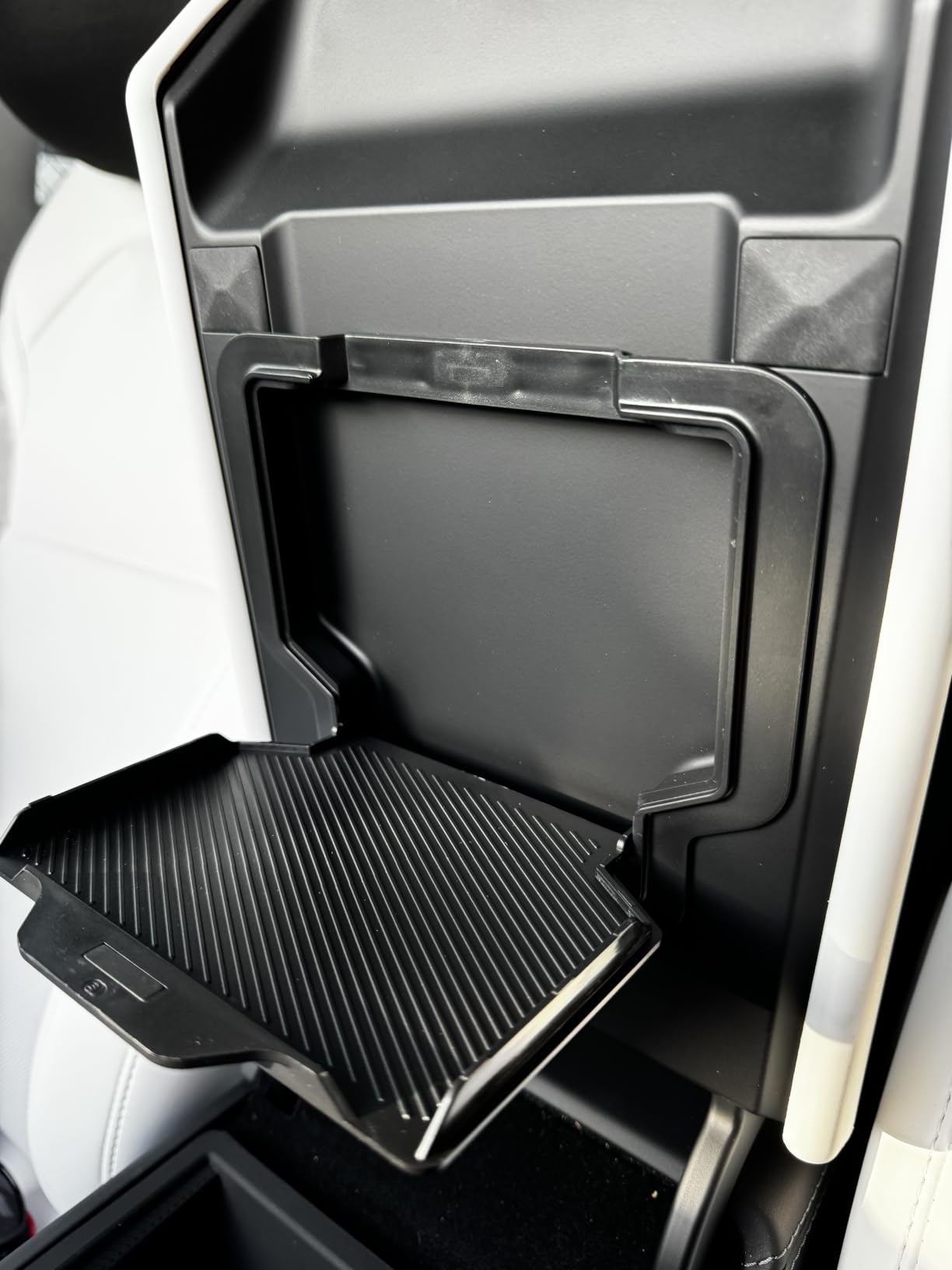 for 2026 Tesla Model Y/3/YL Accessories Console Organizer 4PCS Black | Fits Tesla 2025 2026 Model Y/YL (Premium Performance) & 2024-2026 Model 3 Console Storage Double-Layer Tray customer photo 2