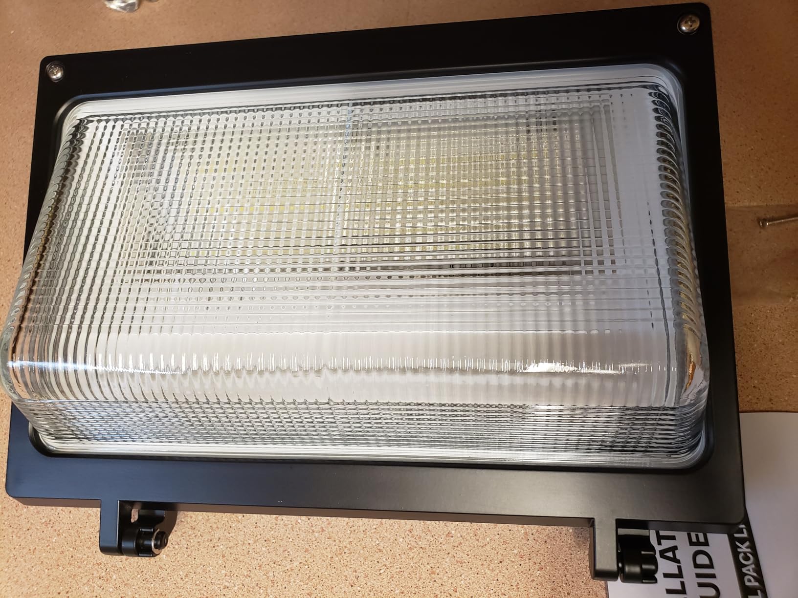 LED Wall Pack Light 120W 18000lm LED Security Flood Lighting with Dusk to Dawn Photocell, Glass Lens Outdoor LED Wall Lights 2Packs ETL Listed customer photo 2
