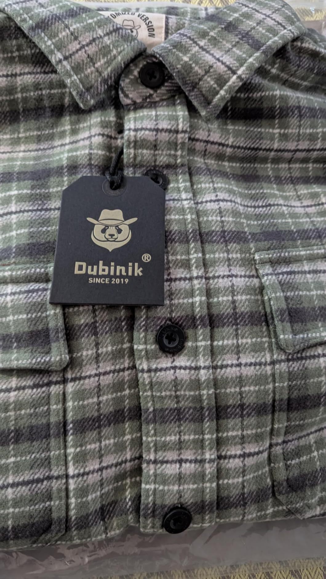 Dubinik 13oz Ultra Heavyweight Flannel Shirt Men's Long Sleeve Button Down customer photo 2