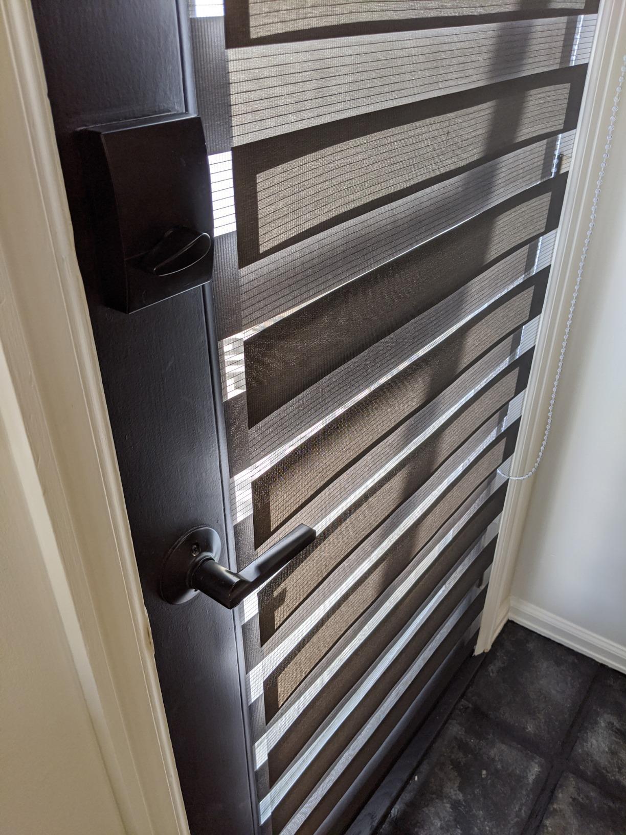 Foiresoft Zebra Blinds for Windows, Day Night Dual Layer Roller Shades for Windows, Adjustable Privacy, Inside or Outside Mount [W34 x H64 Inch, White] customer photo 2