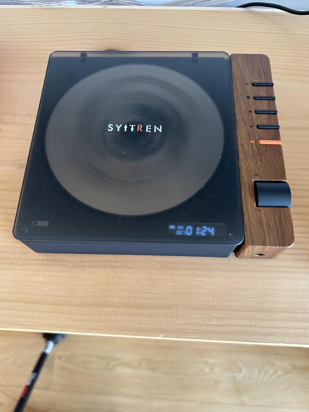 syitren R300 Retro CD Player,Portable Bluetooth,No Speaker,SPDIF Out,Brown | Retro style,Design Award,Desktop Decor,Without Speakers,Rechargeble Battery,Music Player customer photo 2
