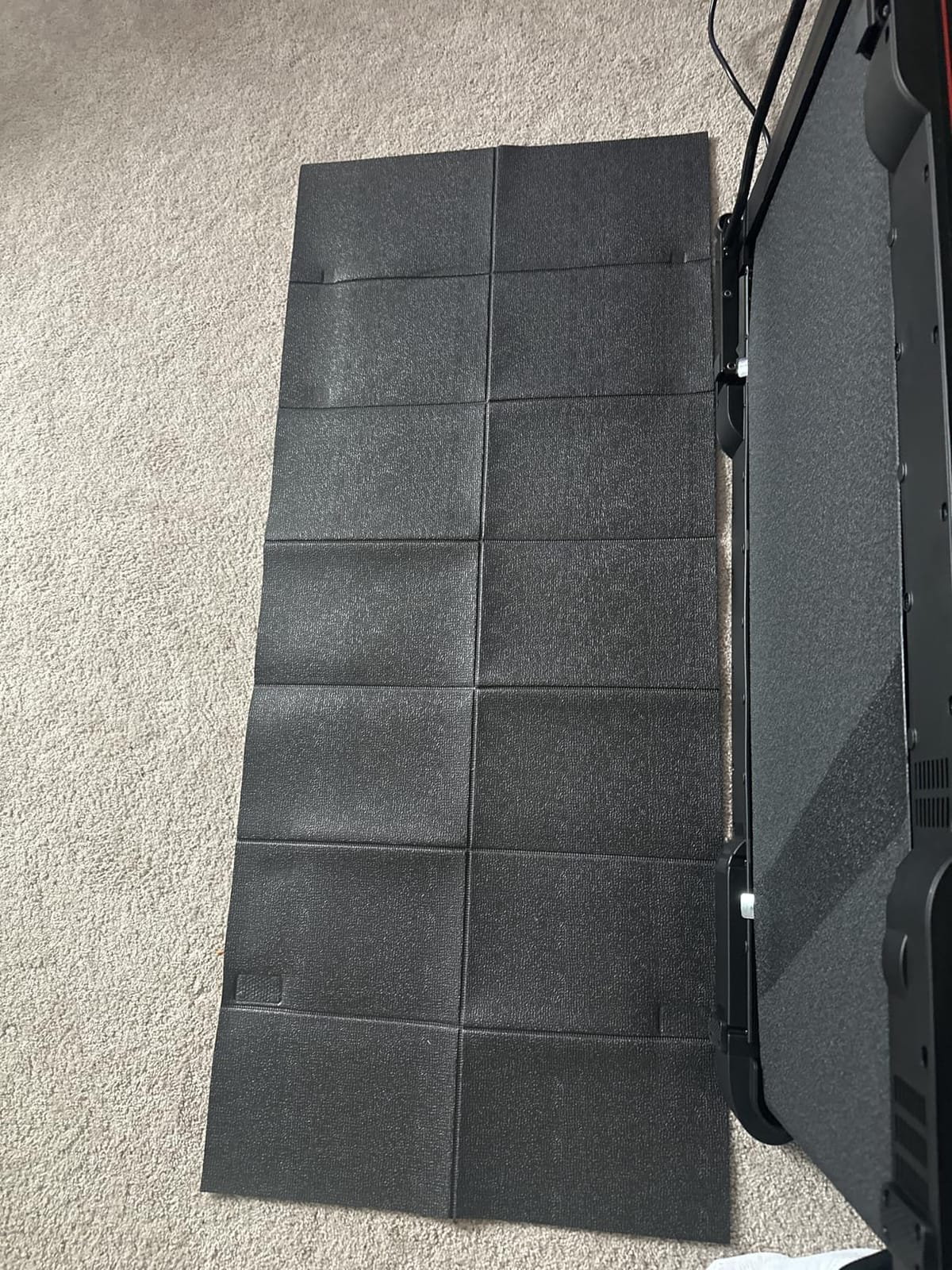Stepwaver Walking Pad Mat, Treadmill Mat for Carpet & Hardwood Floors | High Density, 1/4 Thickness, Foldable, Floor Protection for Bike, Elliptical, Treadmill, Walking Pad customer photo 1