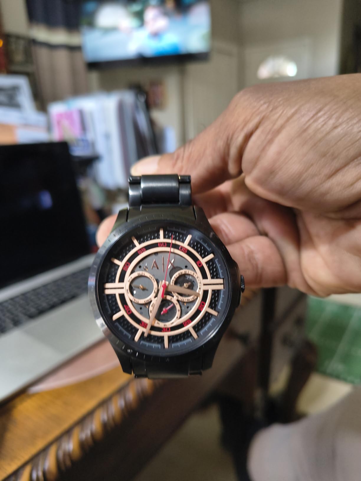 Armani Exchange A|X Automatic Watches for Men, Stainless Steel Watch customer photo 2