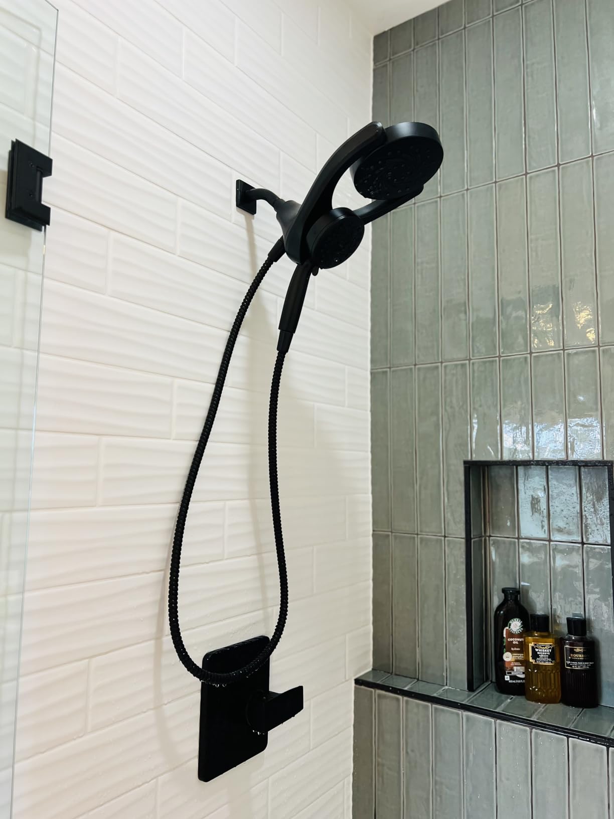 Delta 5-Setting HydroRain 2-in-1 Dual Shower Head with ProClean Spray, Brushed Nickel High Pressure Shower Head with Handheld Spray, 1.75 GPM Flow Rate, Satin Nickel 75419SN customer photo 2