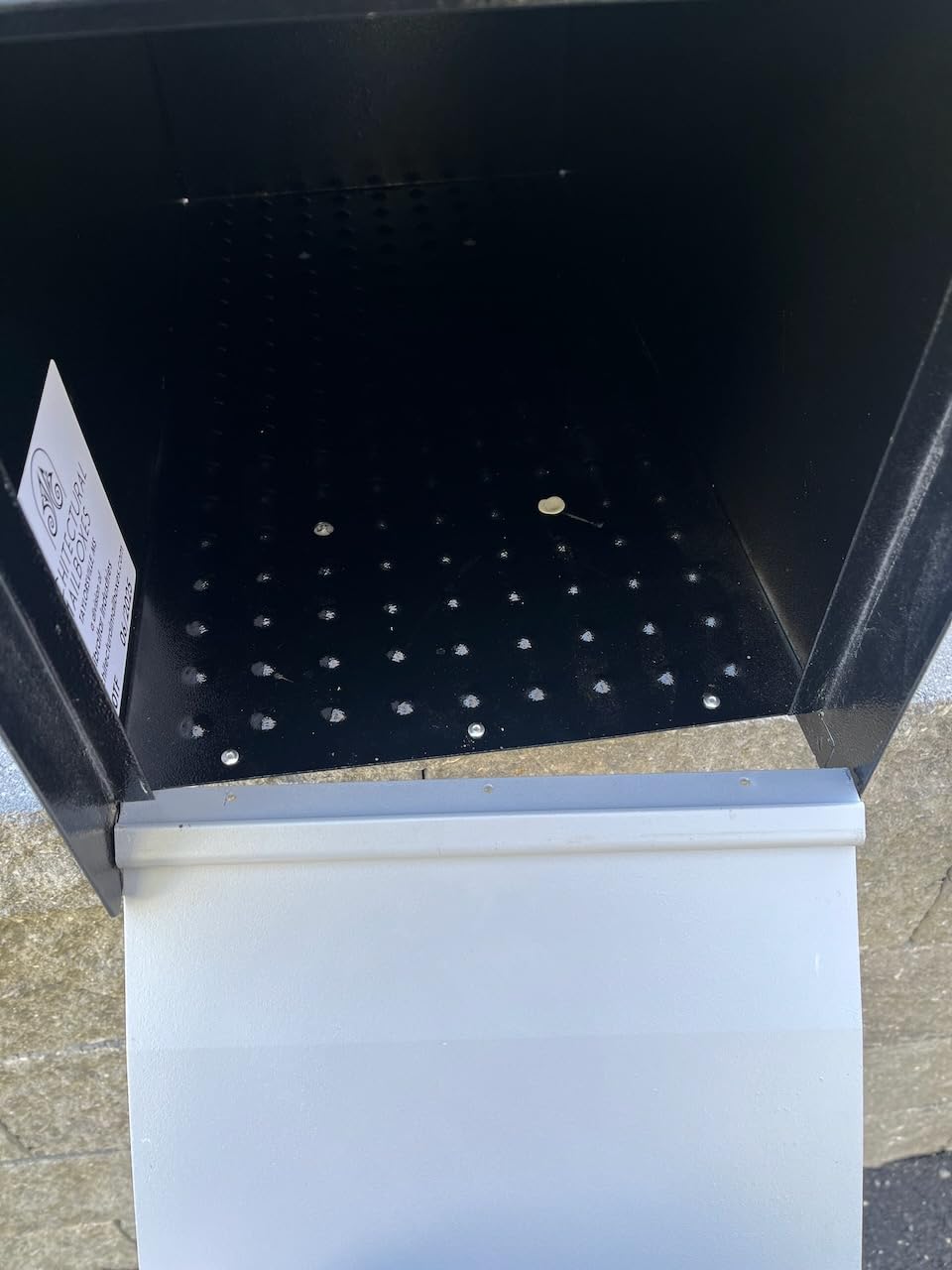 Architectural Mailboxes MailMax Post Mount Mailbox, Black, Large | Modern galvanized steel and aluminum build with rust-resistant powder-coat finish and a magnetic door closure. USPS approved. customer photo 1