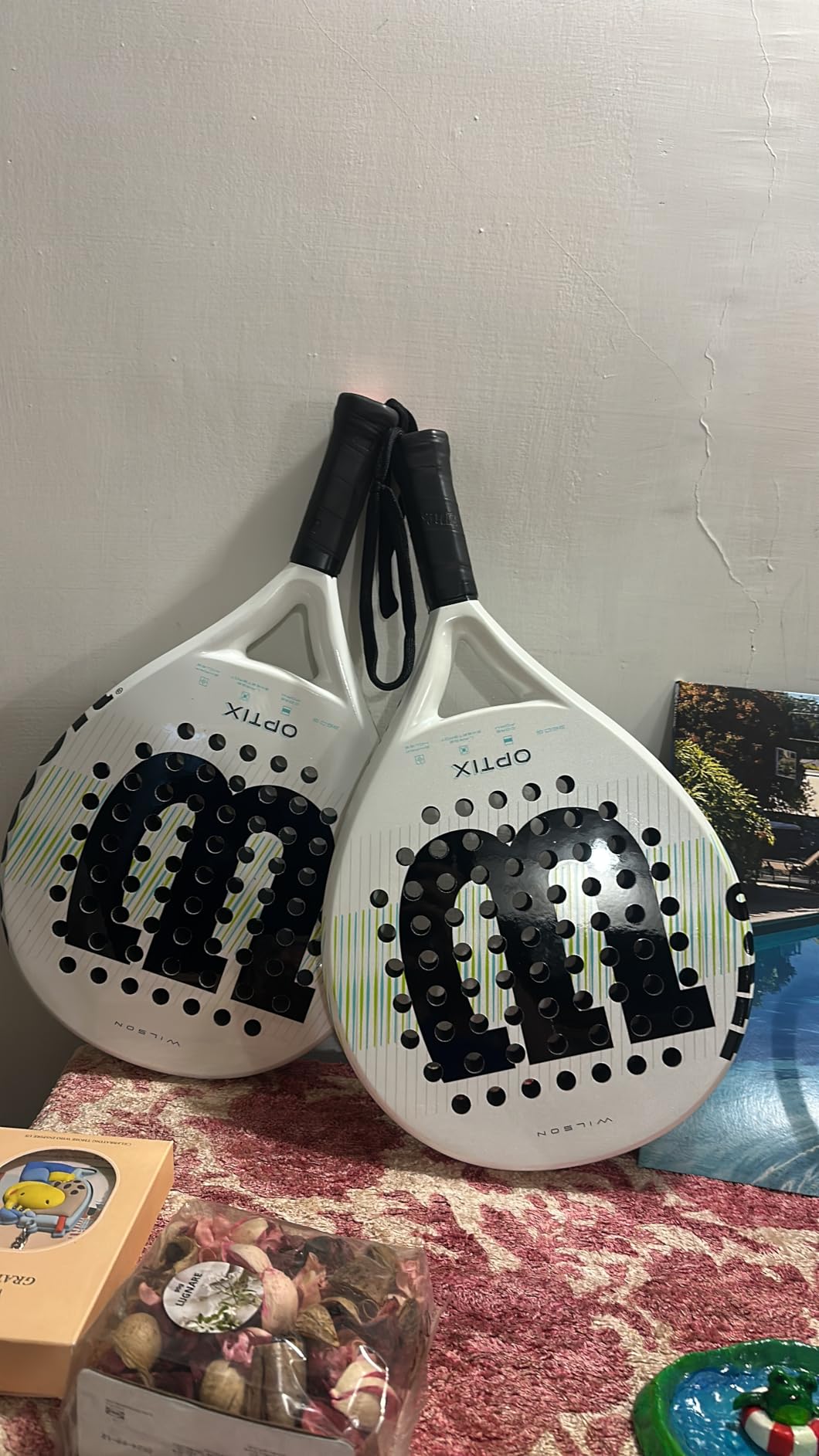 Wilson Optix V1 Padel Rackets - Grip Size 2-4 1/4