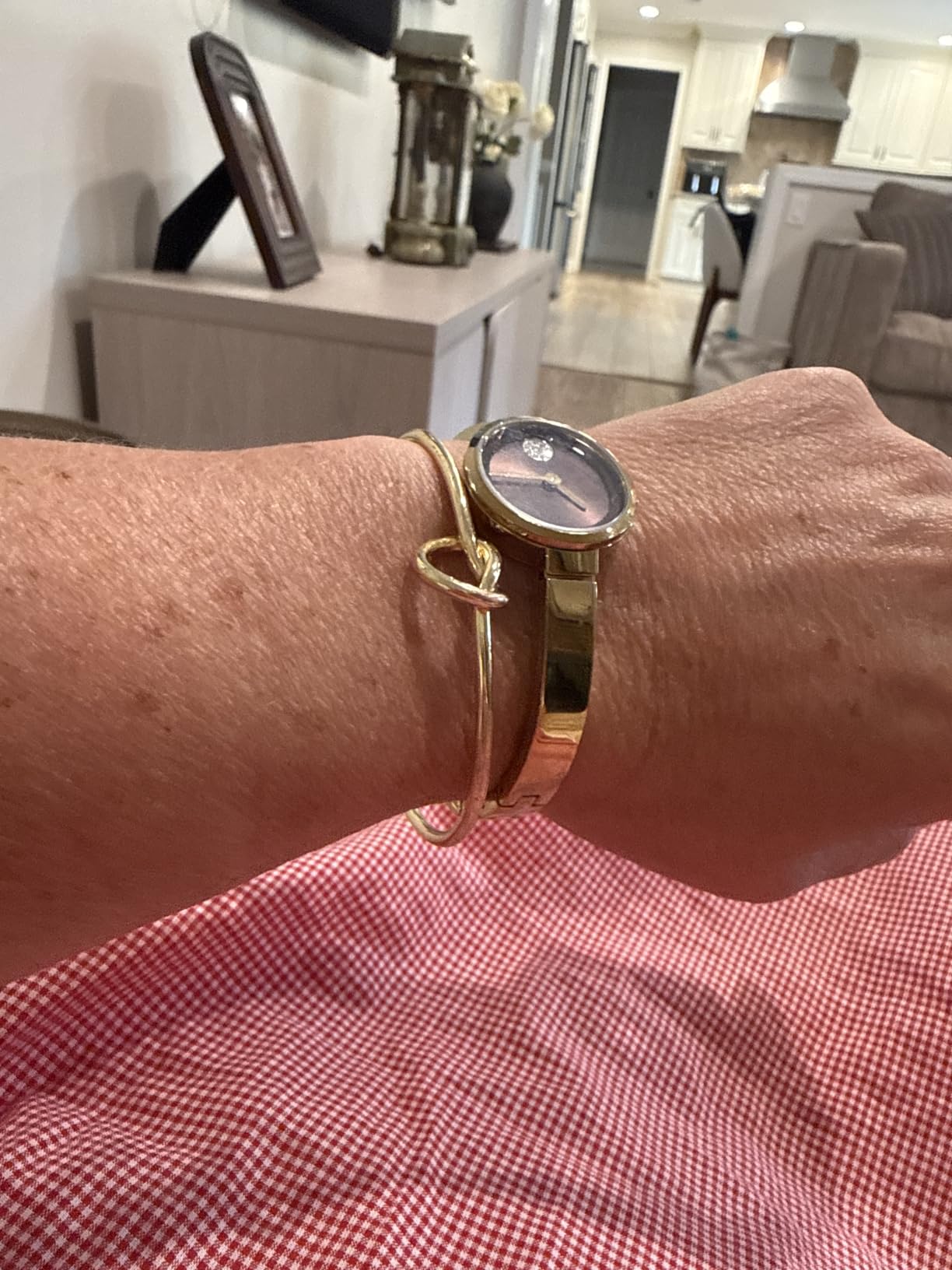 Gokeey Gold Bracelets Set for Women Non Tarnish, Waterproof 14K Gold Plated Sterling Silver Chunky Cuff Bracelet Stackable Gold Bangles Bracelet for Women Trendy Fashion Accessories Tie Knot Cuban Rope Paperclip Beaded Bracelet Stack Jewelry Mothers Day Gifts for Mom Birthday customer photo 1