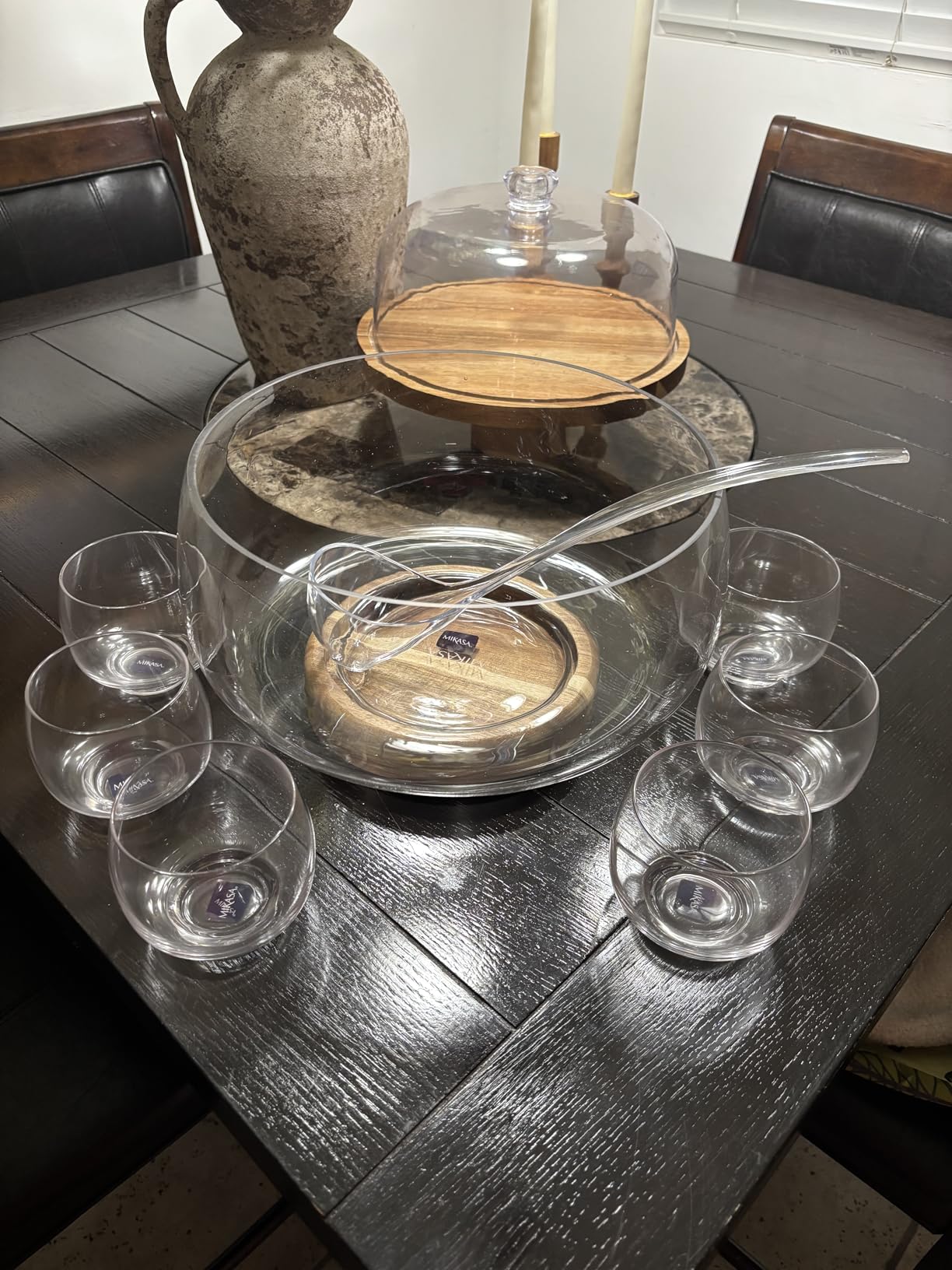 Mikasa Glenwood Party Punch Bowl Set with Punch Cups and Ladle, 8 Piece customer photo 1