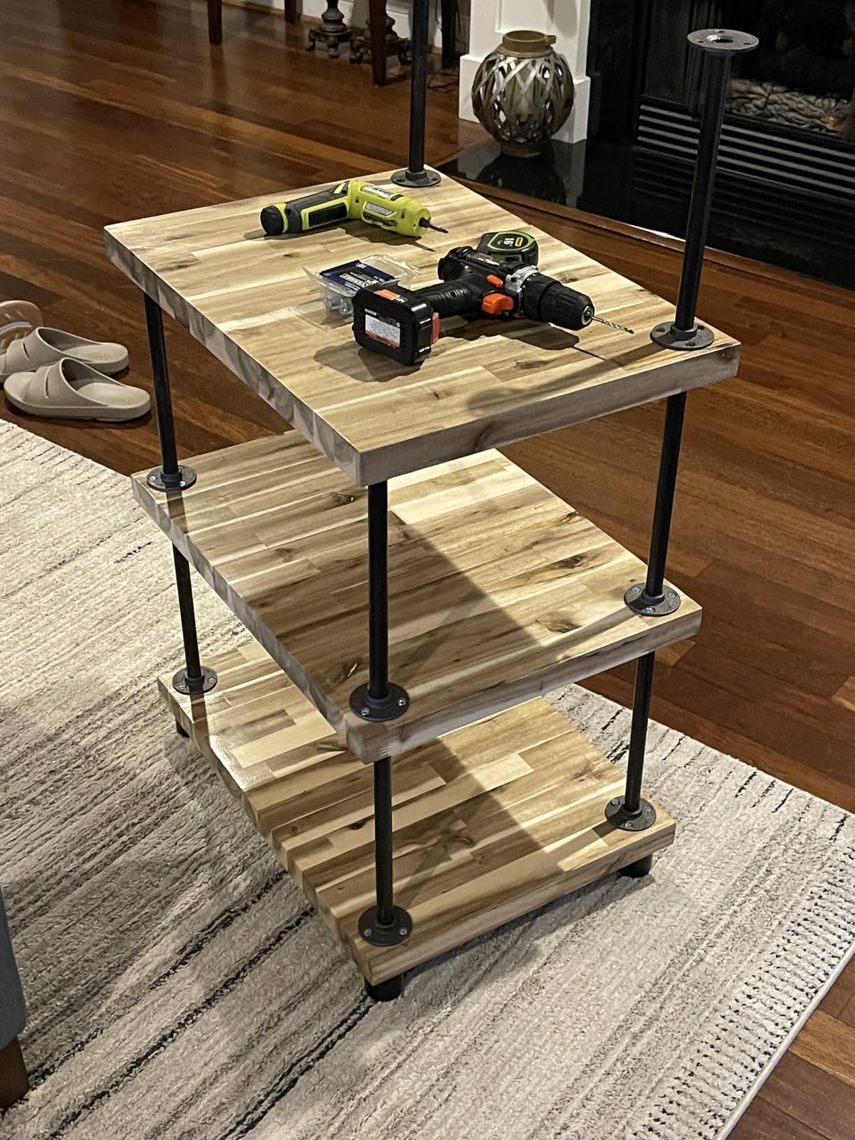 96''L x 25''W x 1.5''Th Acacia Solid Wood Butcher Block Countertop, Butcher Block Table Top for DIY Washer Dryer/Island/Kitchen Countertop (Unfinished) customer photo 1