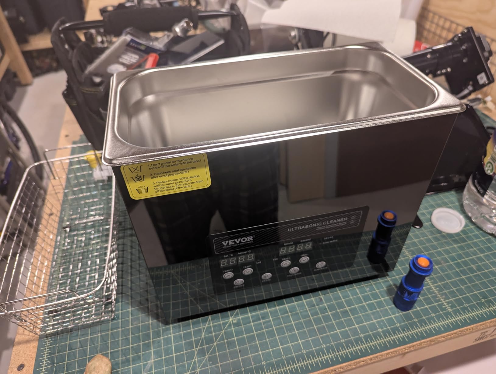 VEVOR 6L Ultra Sonic Cleaner, 180W Digital Ultrasonic Cleaning Machine with Gentle Mode & Upgraded Degassing, 40kHz Industrial Ultrasound Cleaner with Heater & Timer for Retainer, Jewelry, Tools customer photo 2