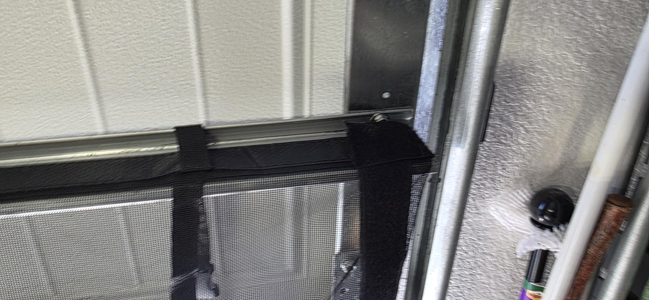 Privacy Garage Door Screen Blackout for 2 Car Garage - 16x7FT Magnetic Garage Screen, 9.6LB Heavy Duty Thicker 265g/㎡ Mesh, Hands Free, Magnetic Privacy Garage Screen Door (Black, 16 x 7FT) customer photo 2