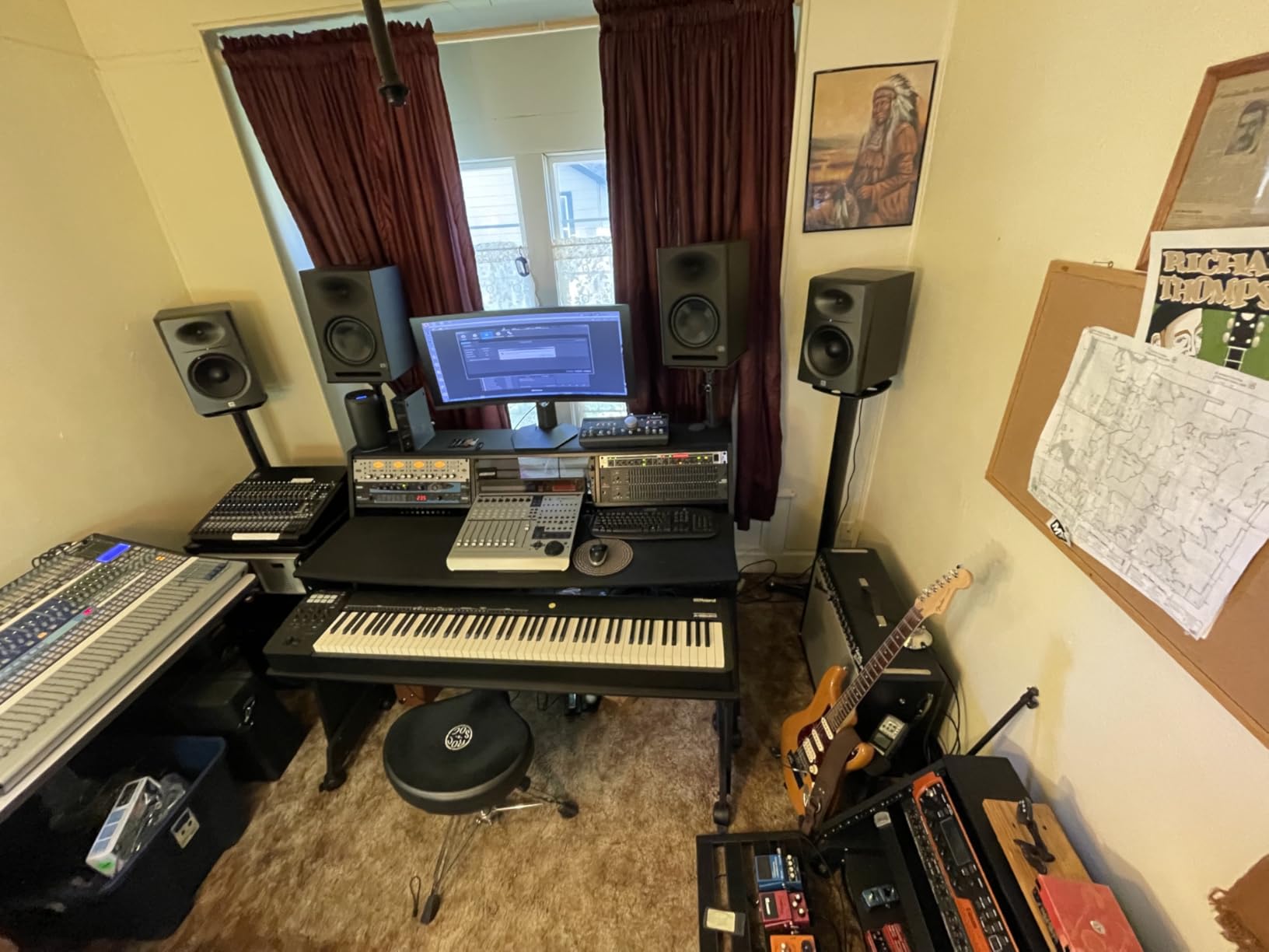 EX88 Series 88 Keys Music Studio Desk Workstation with Rack Cabinet (White) customer photo 1