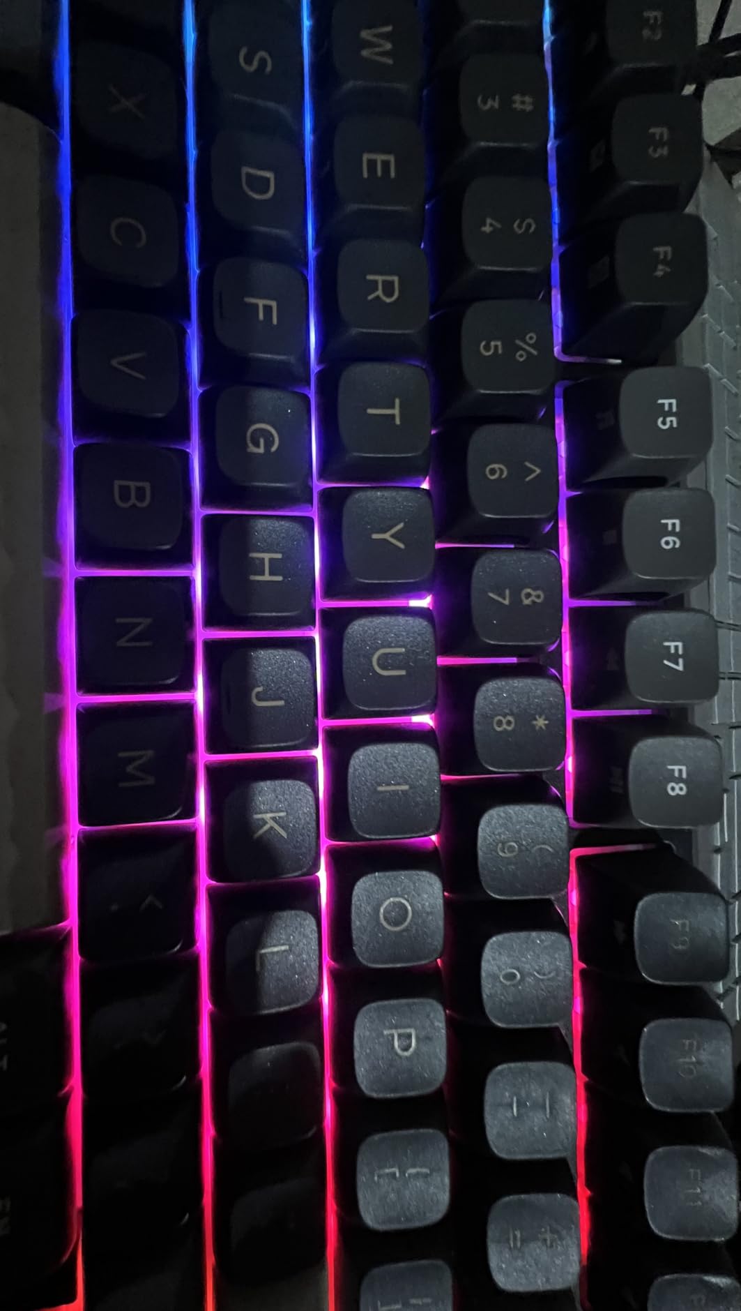 RK ROYAL KLUDGE R98 Pro Wireless Mechanical Keyboard, Creamy Bluetooth/2.4GHz/Wired RGB Gaming Keyboard with Number Pad and Knob, MDA Profile PBT Keycaps, Gasket Hot Swappable Linear Switch, Black customer photo 1