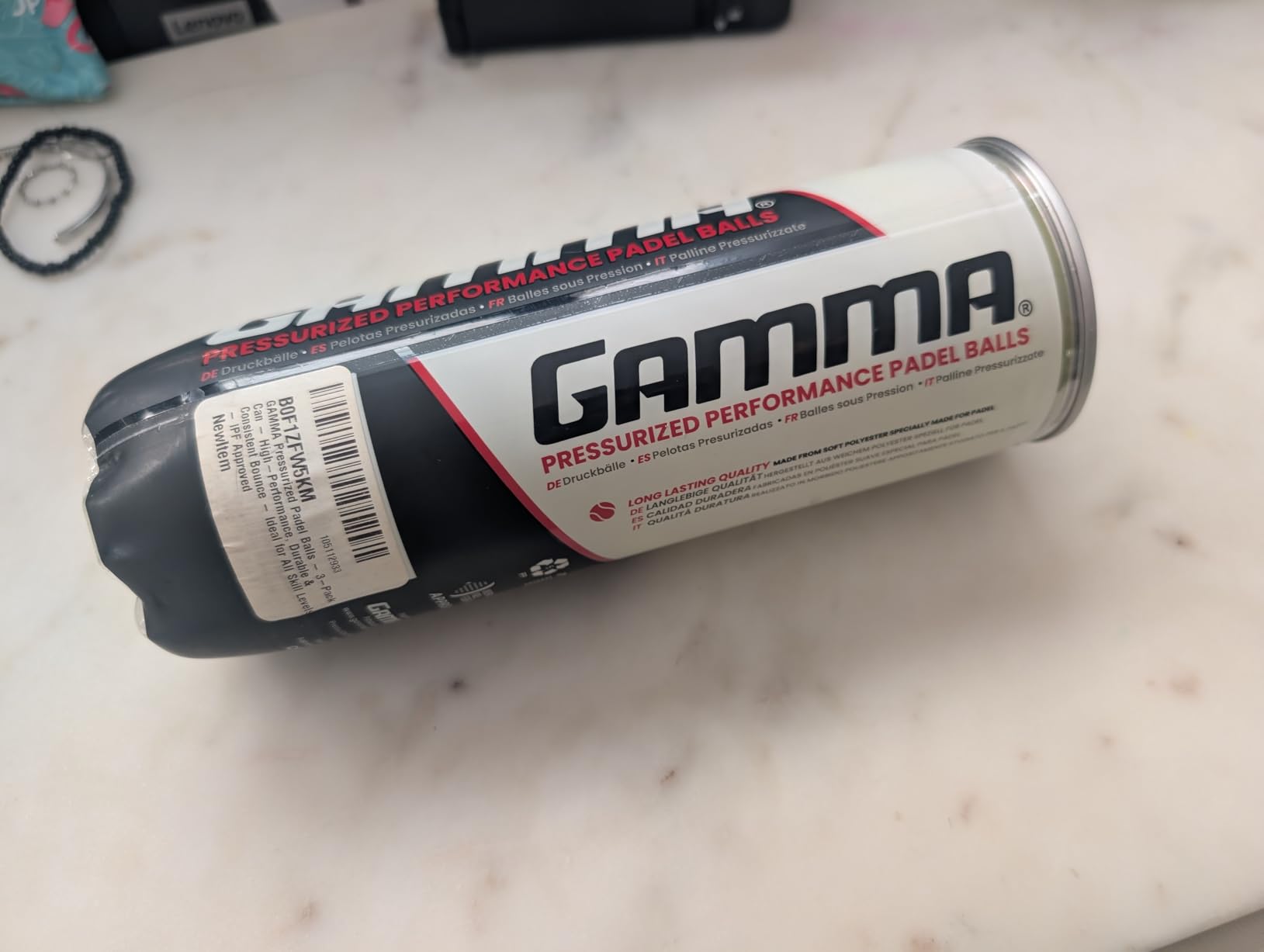 Gamma Sports Pressurized Padel Balls, IPF Approved, 3-Pack Can, High-Performance, Durable & Consistent Bounce, Ideal for All Skill Levels, Needle Felt customer photo 1